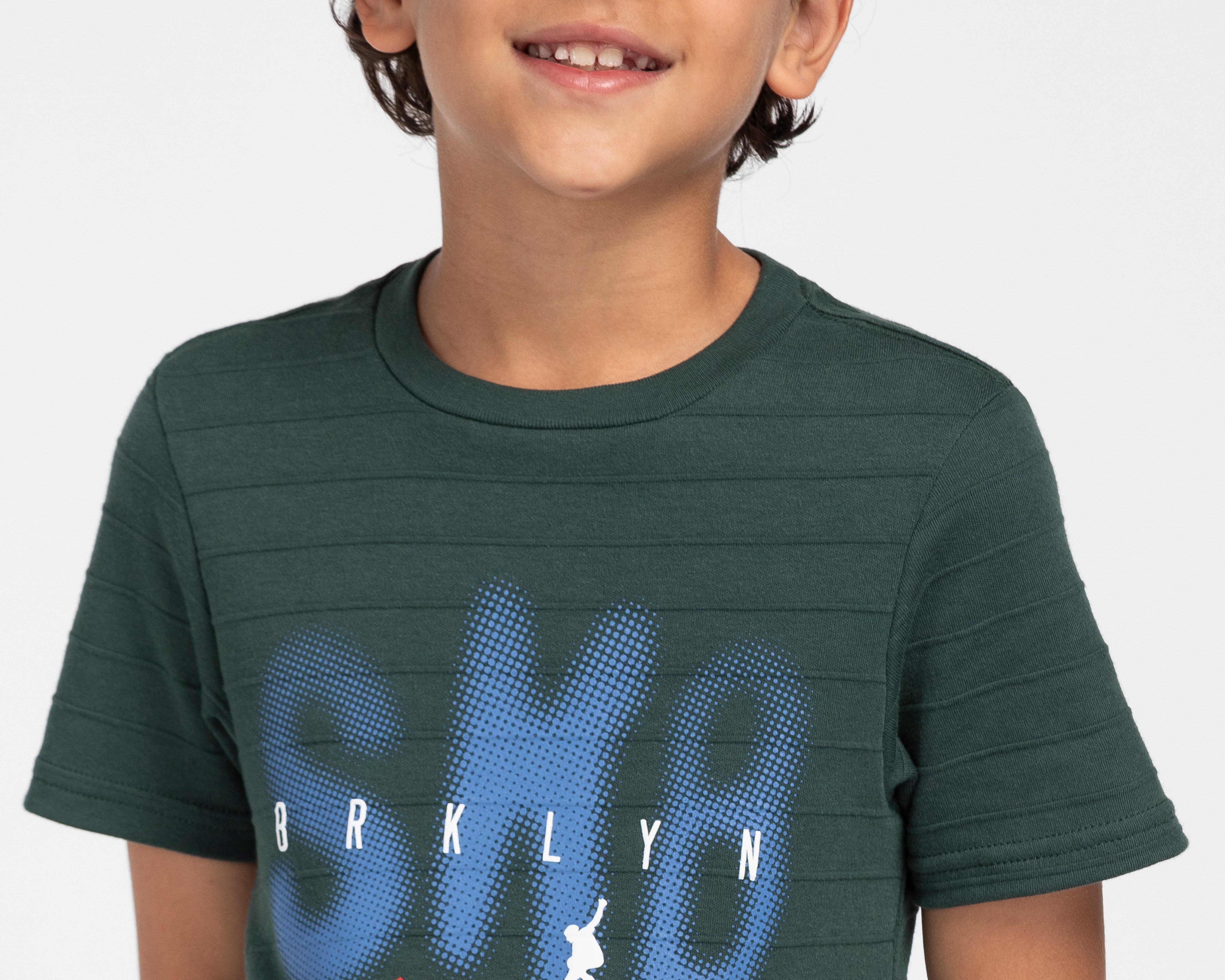 Foto 4 | Foto 4 | Playera de Cuello Redondo Verde Neo*City para Niño