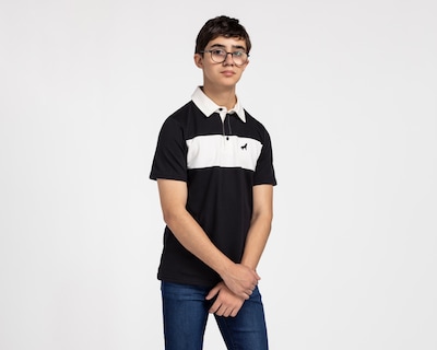 Foto 1 | Foto 1 | Playera Polo Refill Manga Corta Negra Juvenil