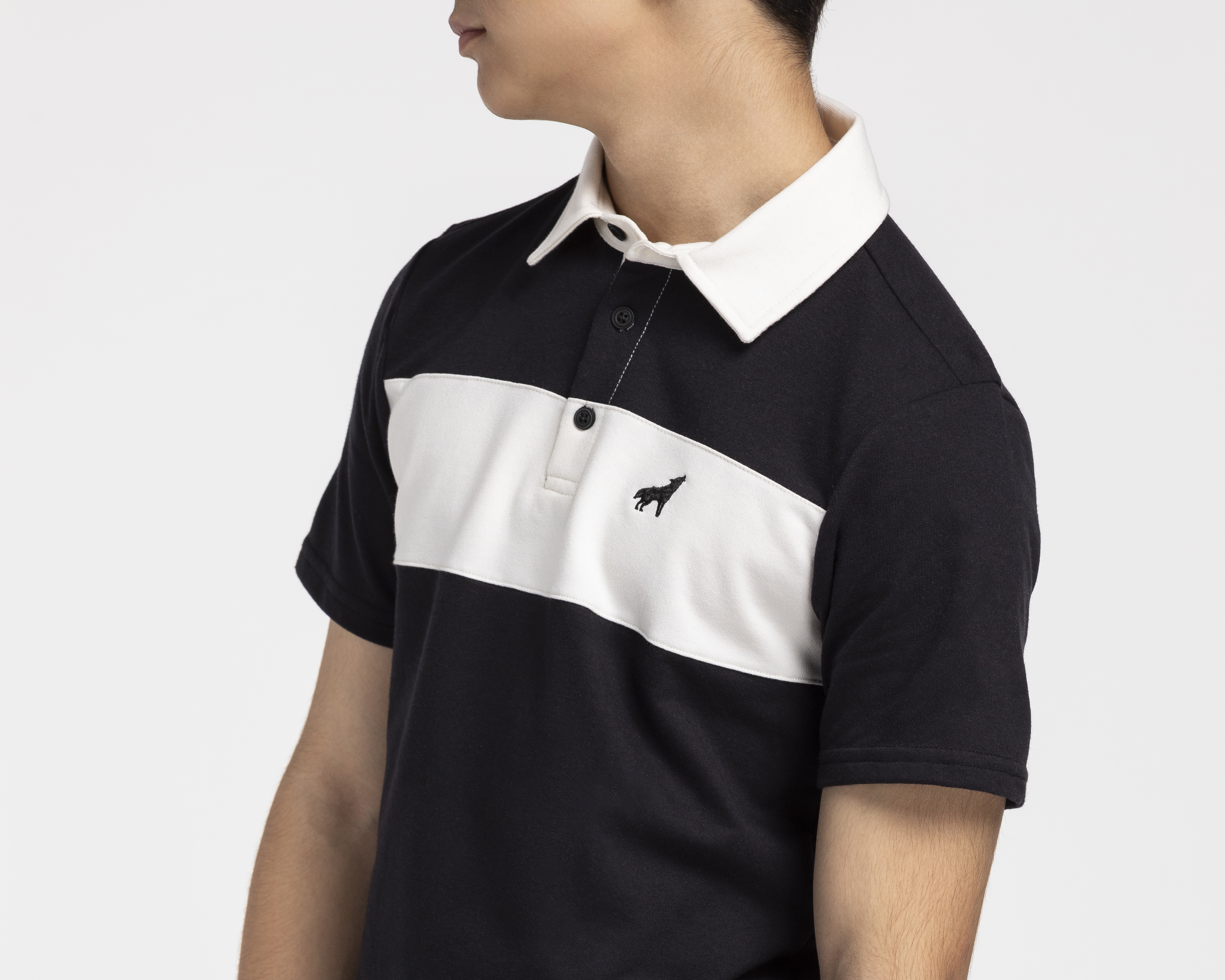 Foto 4 pulgar | Foto 3 | Playera Polo Refill Manga Corta Negra Juvenil