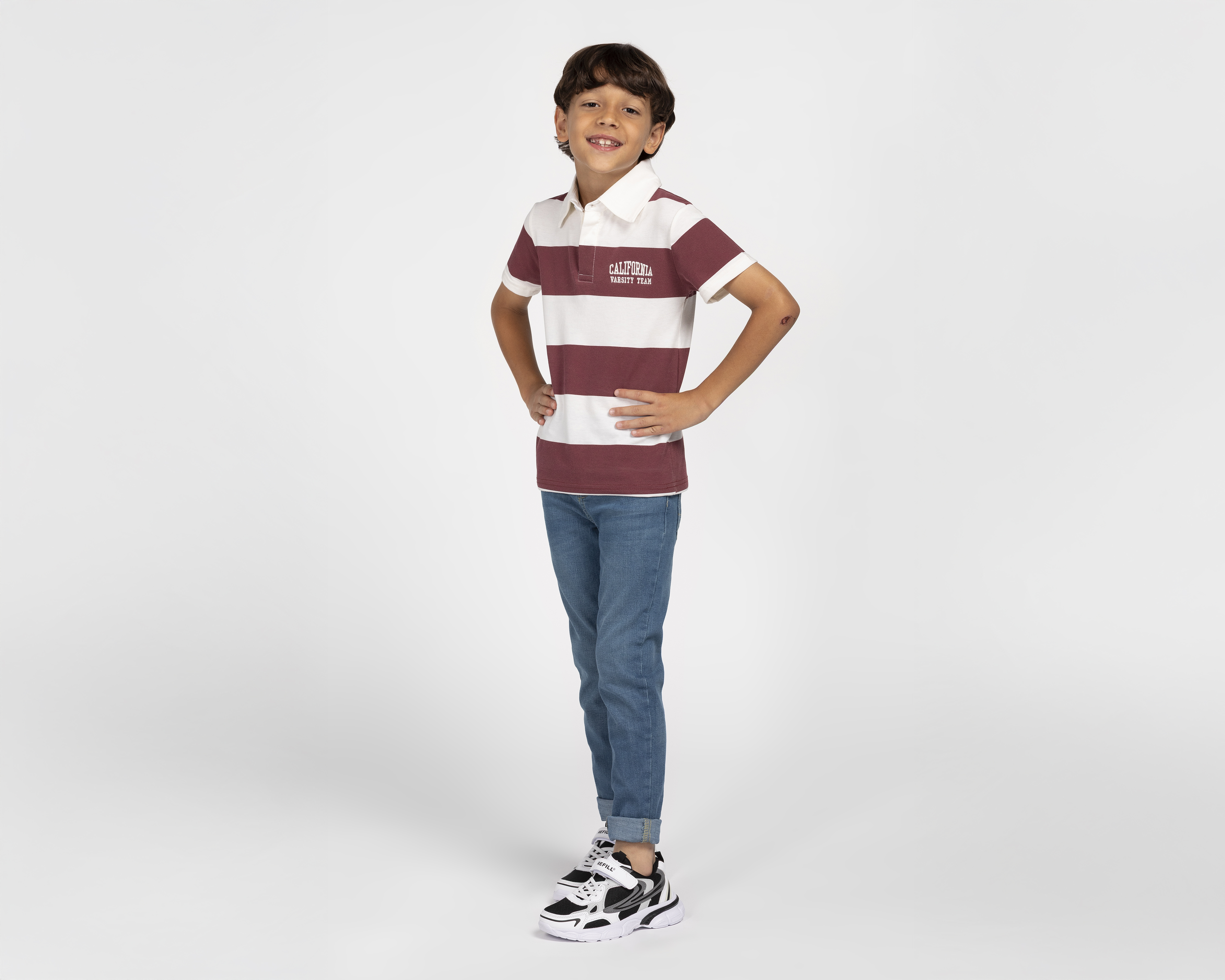 Foto 2 | Foto 2 | Playera Polo Refill Vino para Niño
