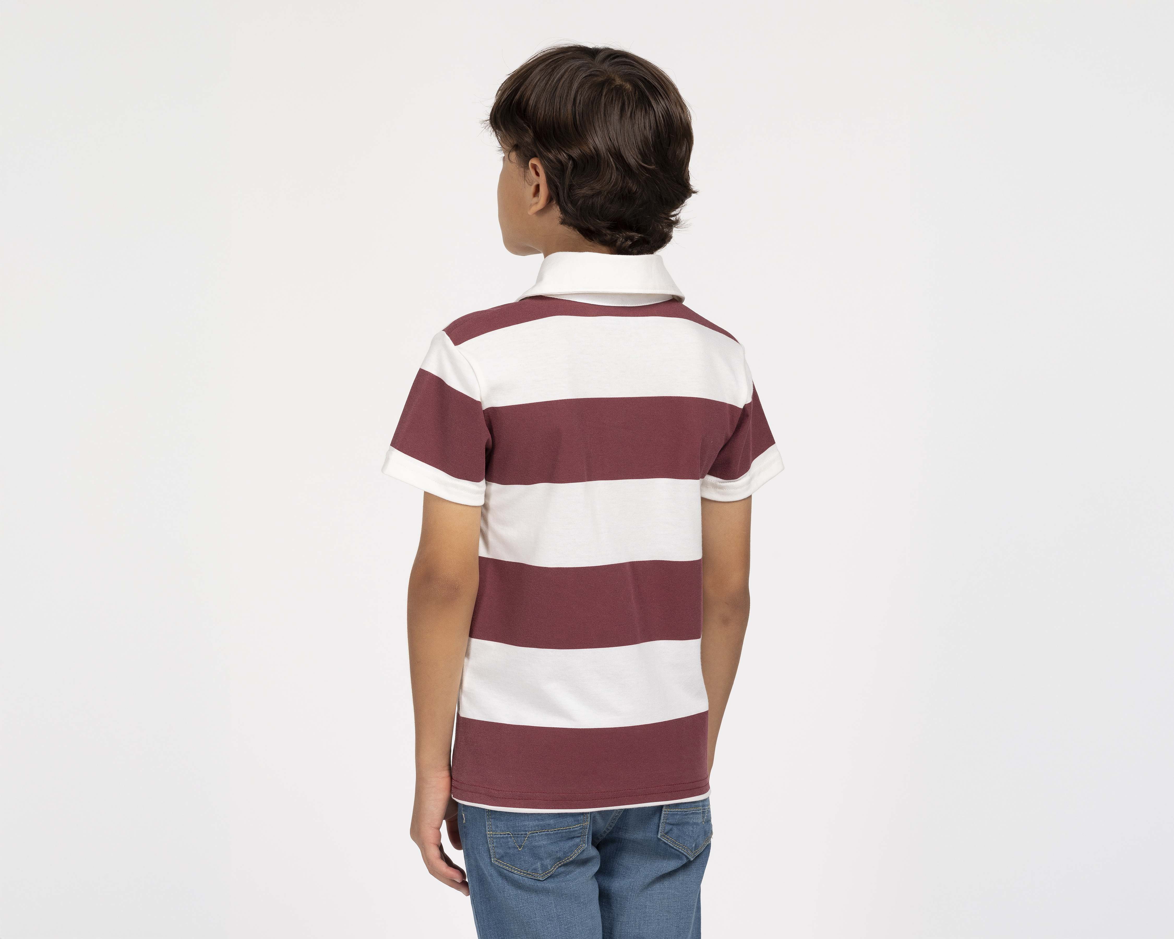 Foto 3 | Foto 3 | Playera Polo Refill Vino para Niño