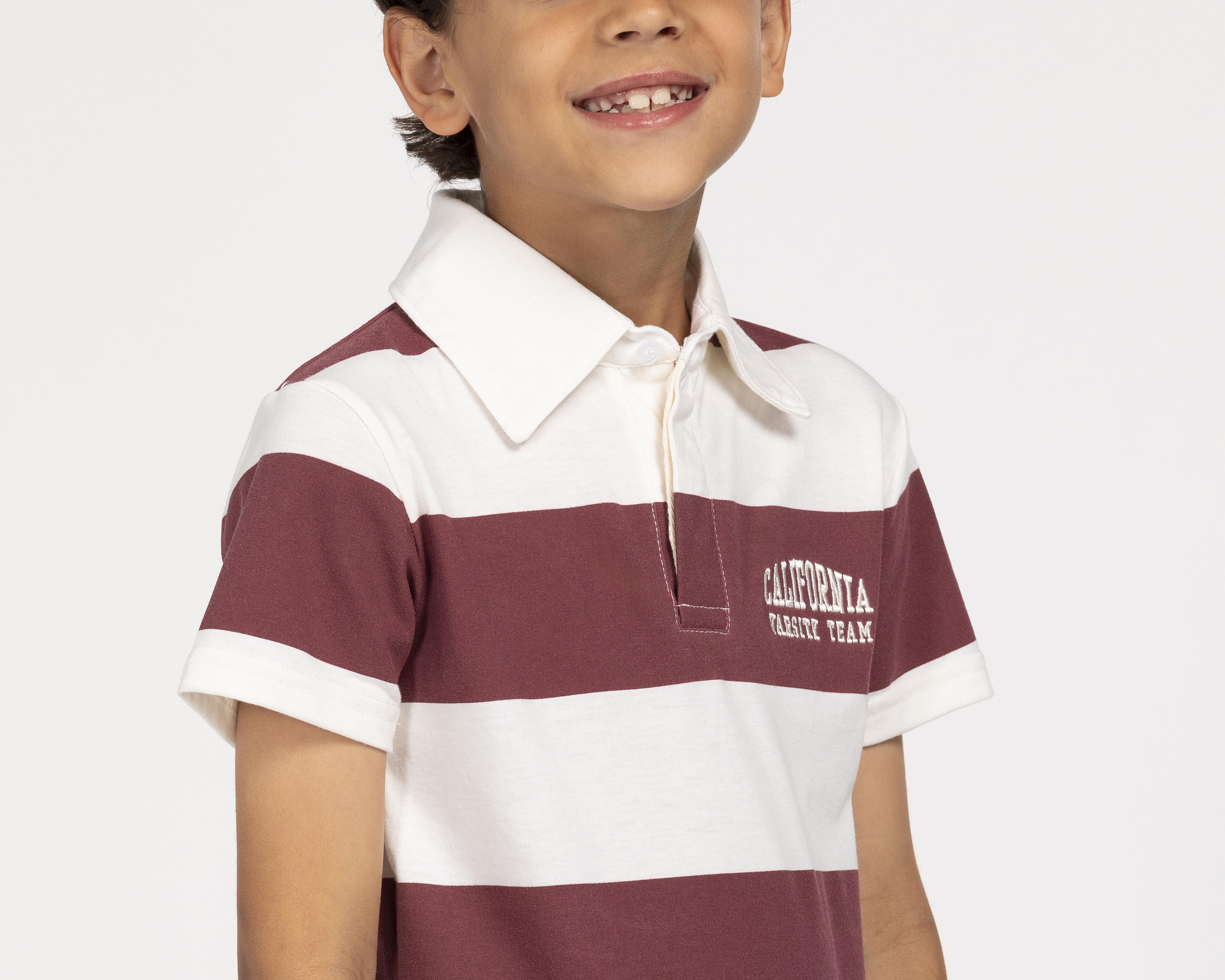 Foto 5 pulgar | Foto 4 | Playera Polo Refill Vino para Niño