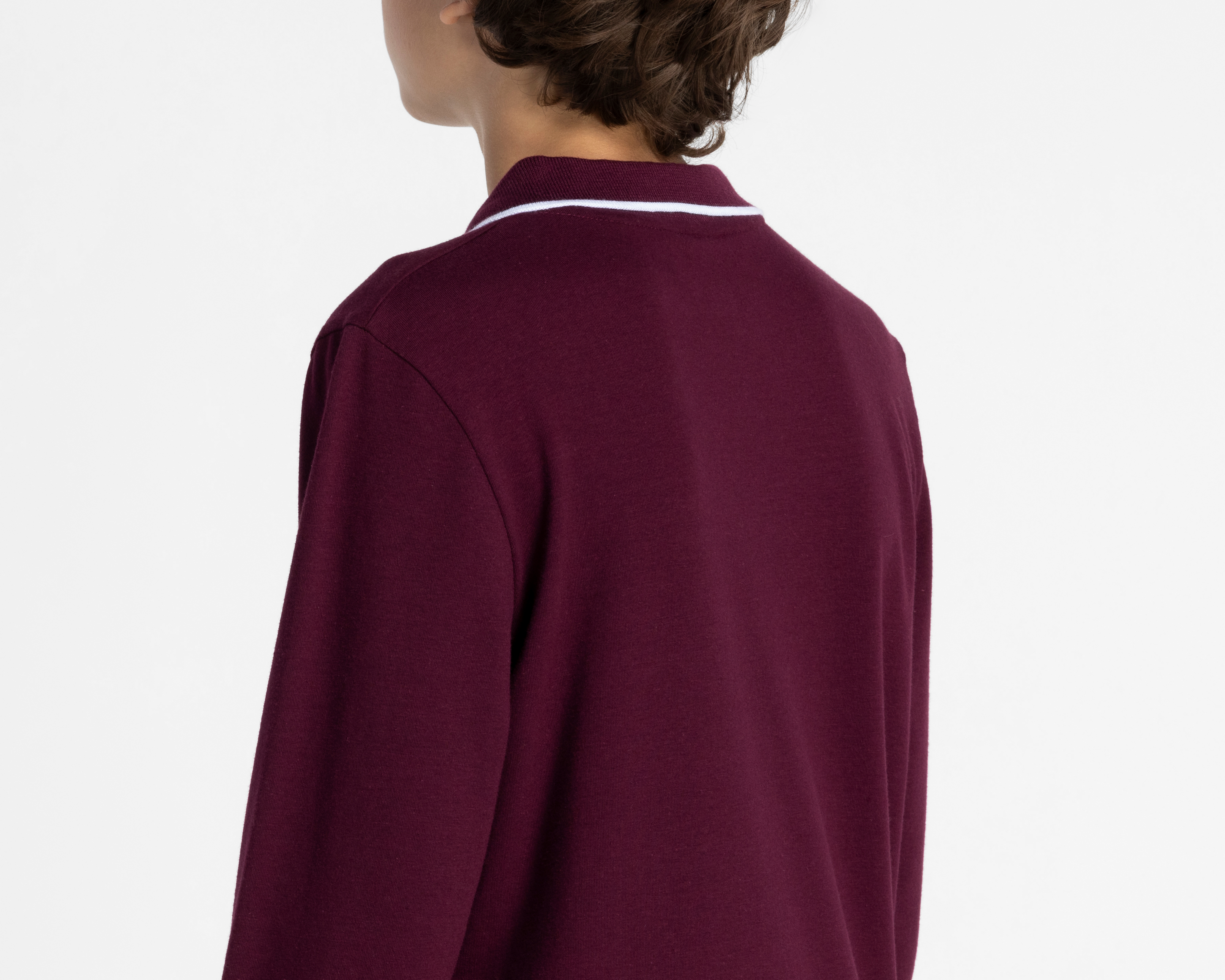 Foto 6 pulgar | Foto 5 | Playera Polo Ecko Unltd. Manga Larga Vino Juvenil