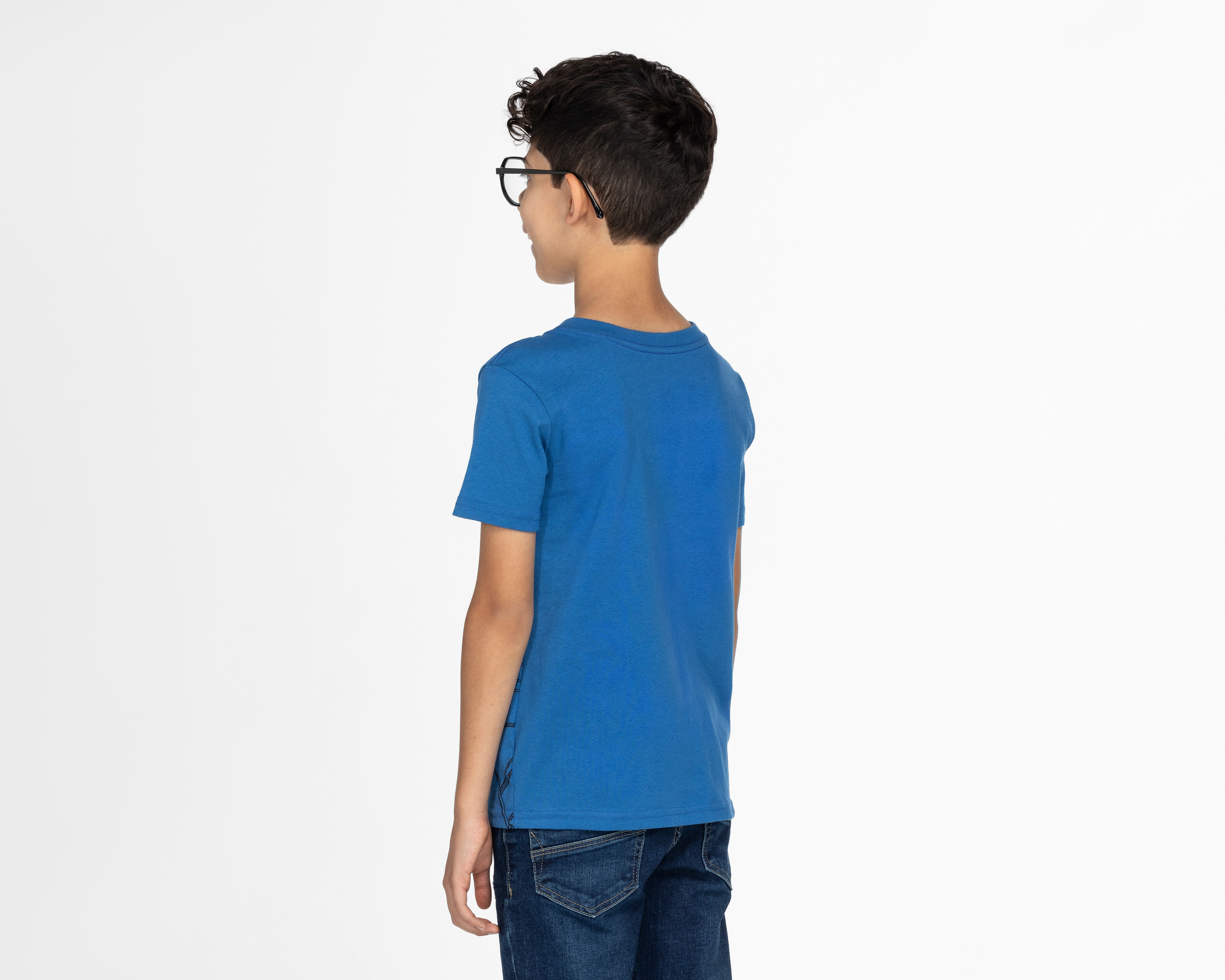 Foto 4 pulgar | Foto 3 | Playera de Cuello Redondo Azul Marvel Spider-Man para Niño