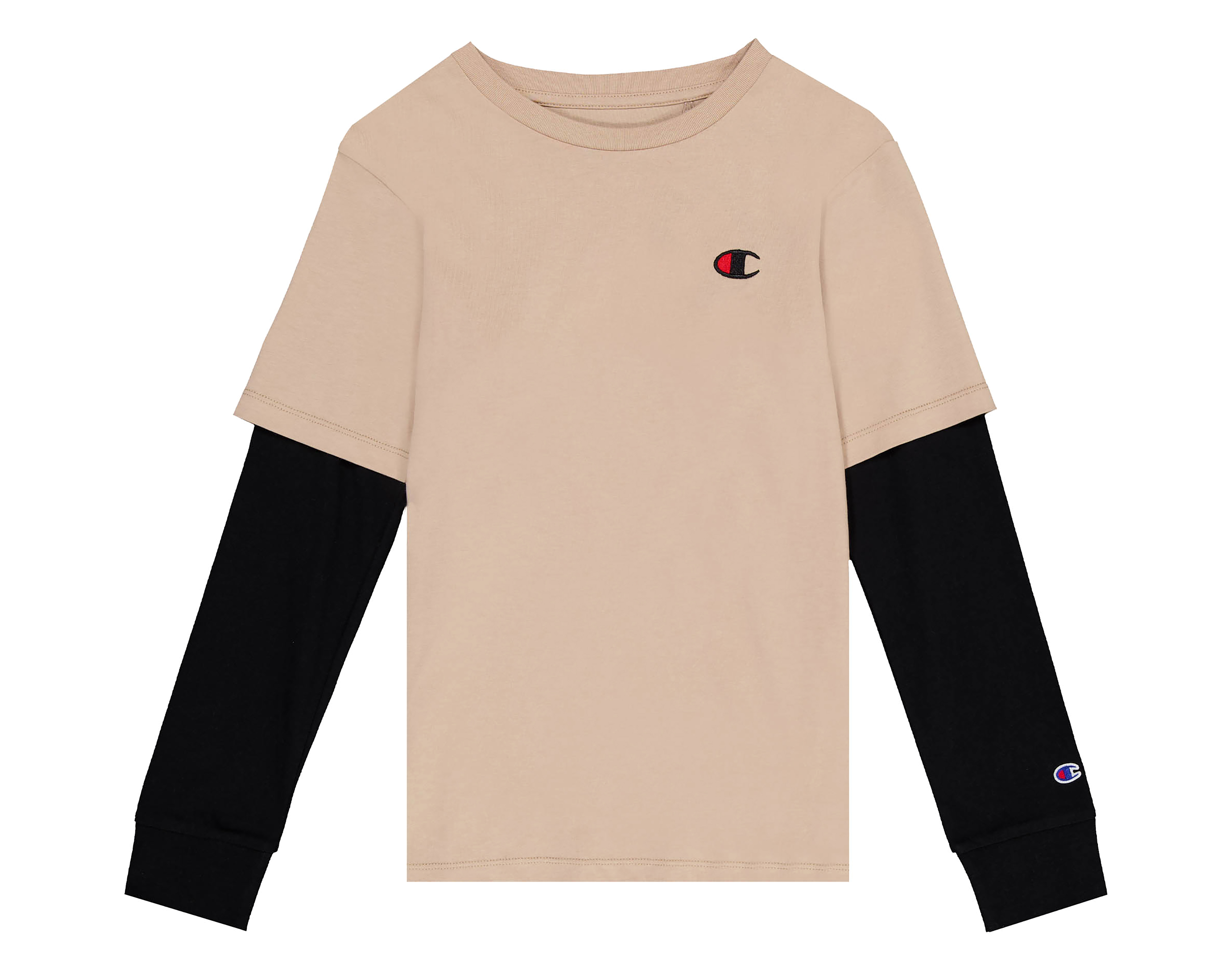 Playera de Cuello Redondo Café Champion para Niño