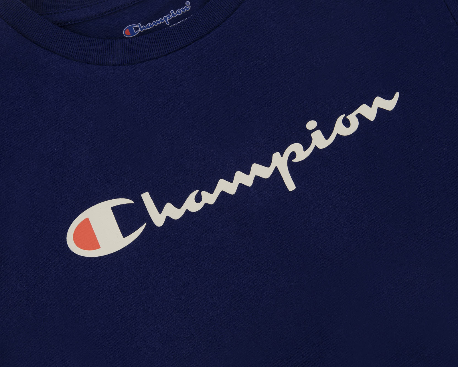 Foto 4 | Foto 4 | Playera de Cuello Redondo Azul Marino Champion para Niño