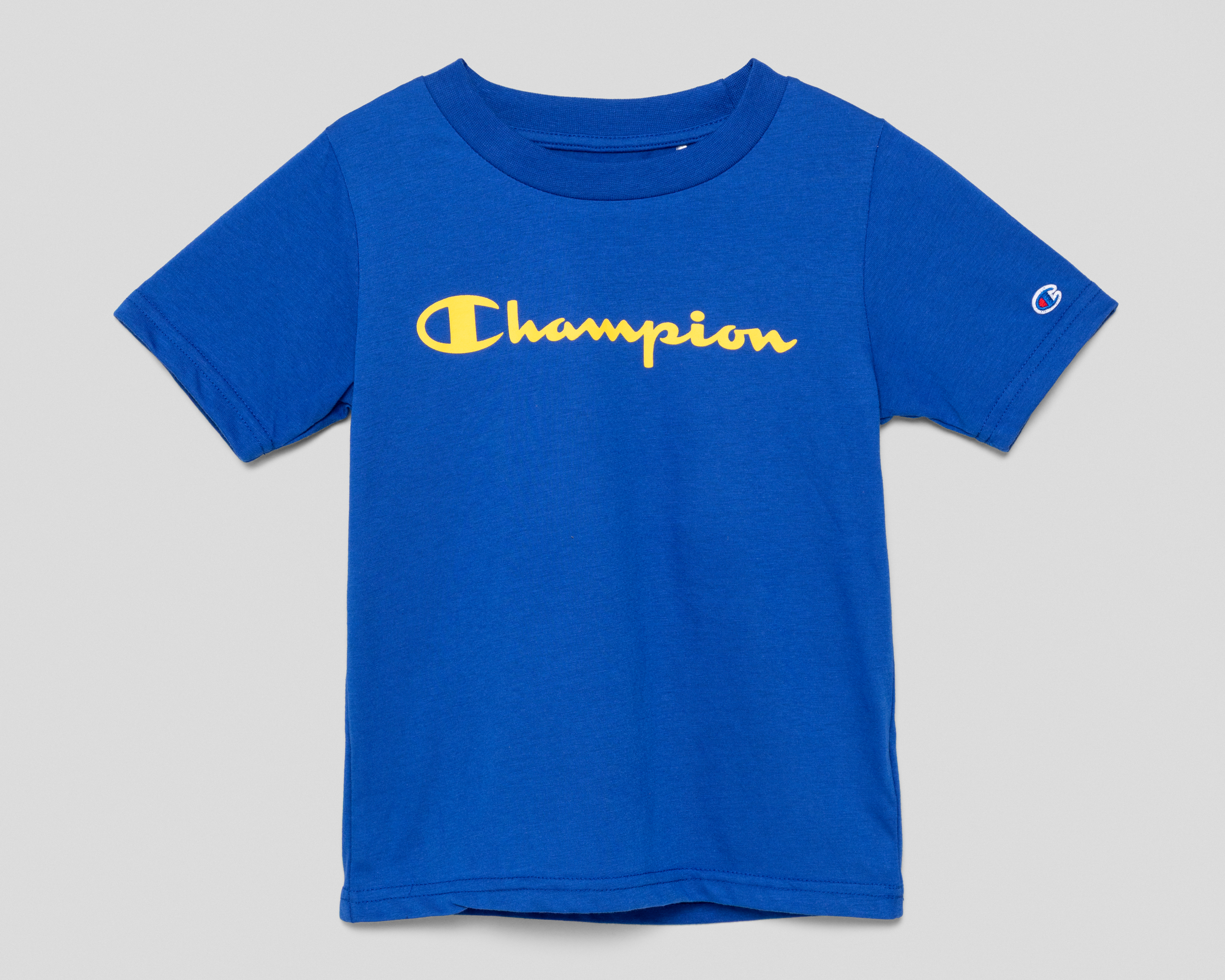 Playera de Cuello Redondo Azul Champion para Niño