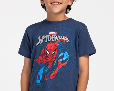 Foto 3 | Foto 3 | Playera de Cuello Redondo Azul Marvel Spider-Man para Niño