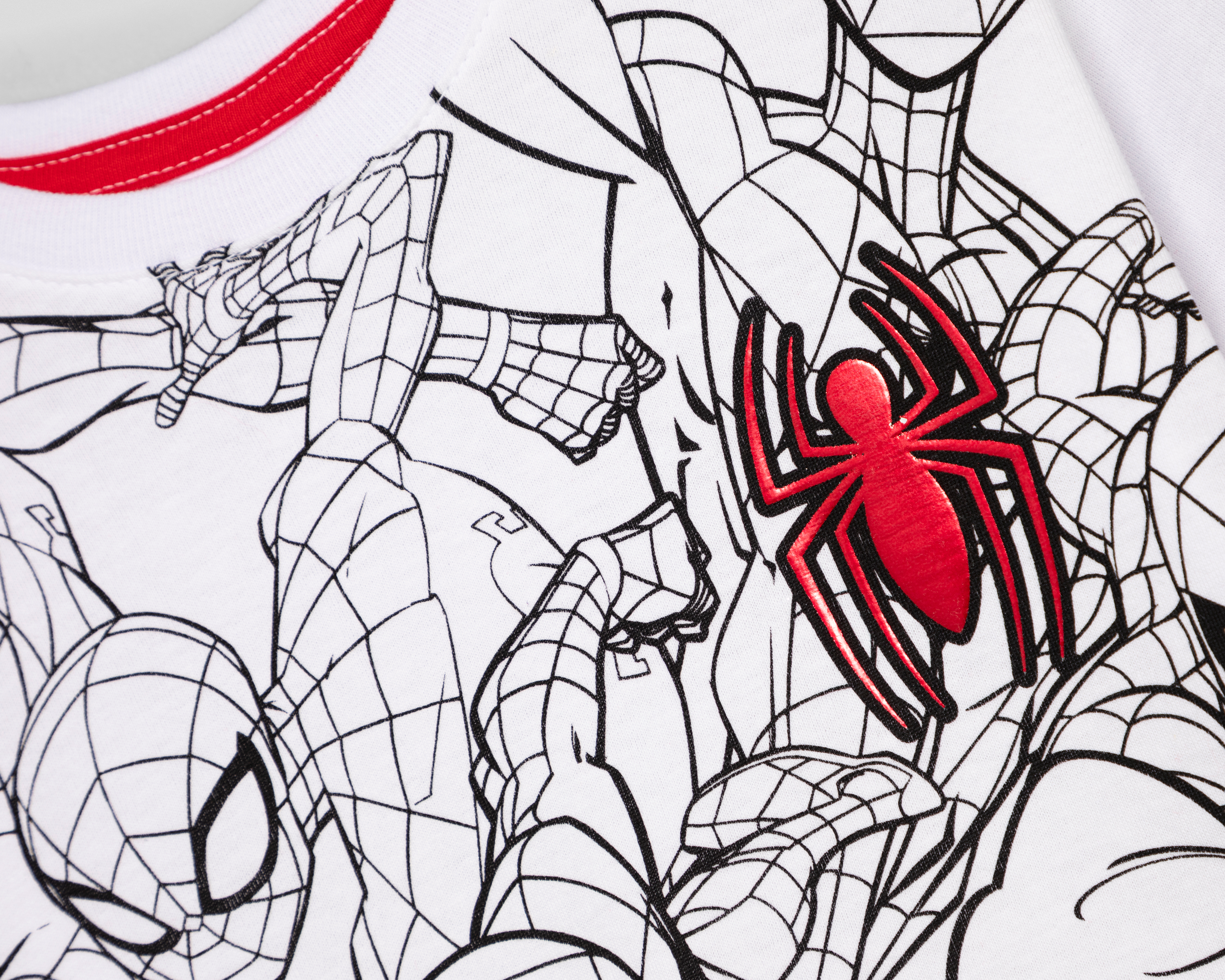 Foto 4 pulgar | Foto 3 | Playera de Cuello Redondo Blanca Marvel Spider-Man para Niño