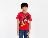 Playera de Cuello Redondo Roja Disney Mickey Mouse para Niño