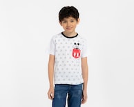 Playera Cuello Redondo Blanca Disney Mickey Mouse para Niño