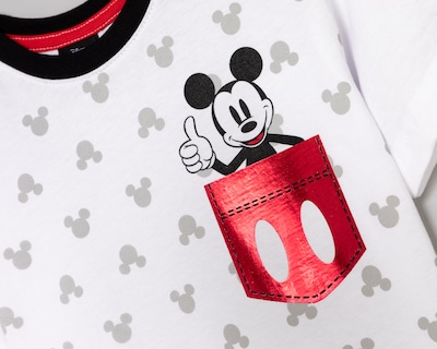 Foto 3 | Foto 3 | Playera Cuello Redondo Blanca Disney Mickey Mouse para Niño