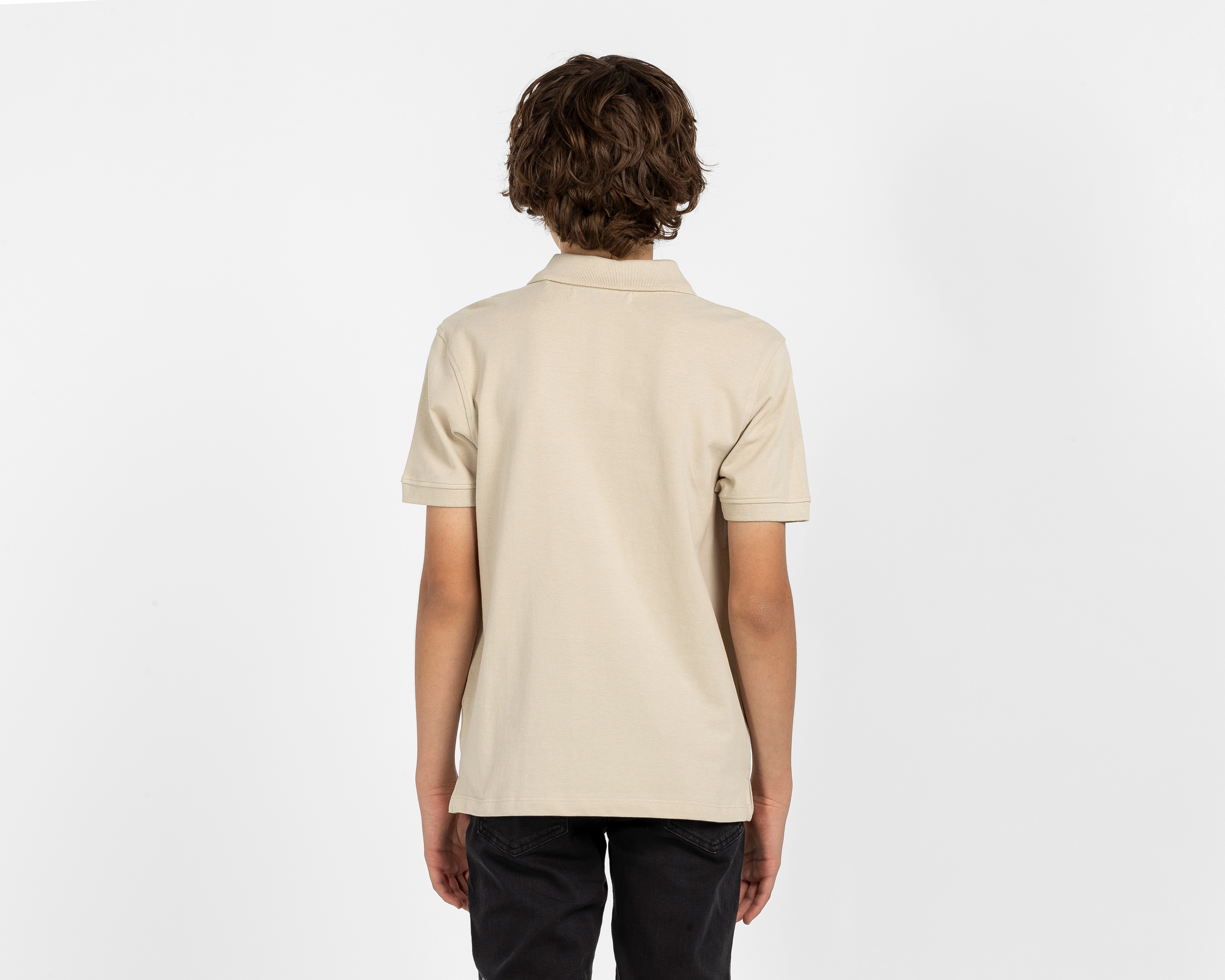 Foto 5 pulgar | Foto 4 | Playera Polo Refill Beige Juvenil