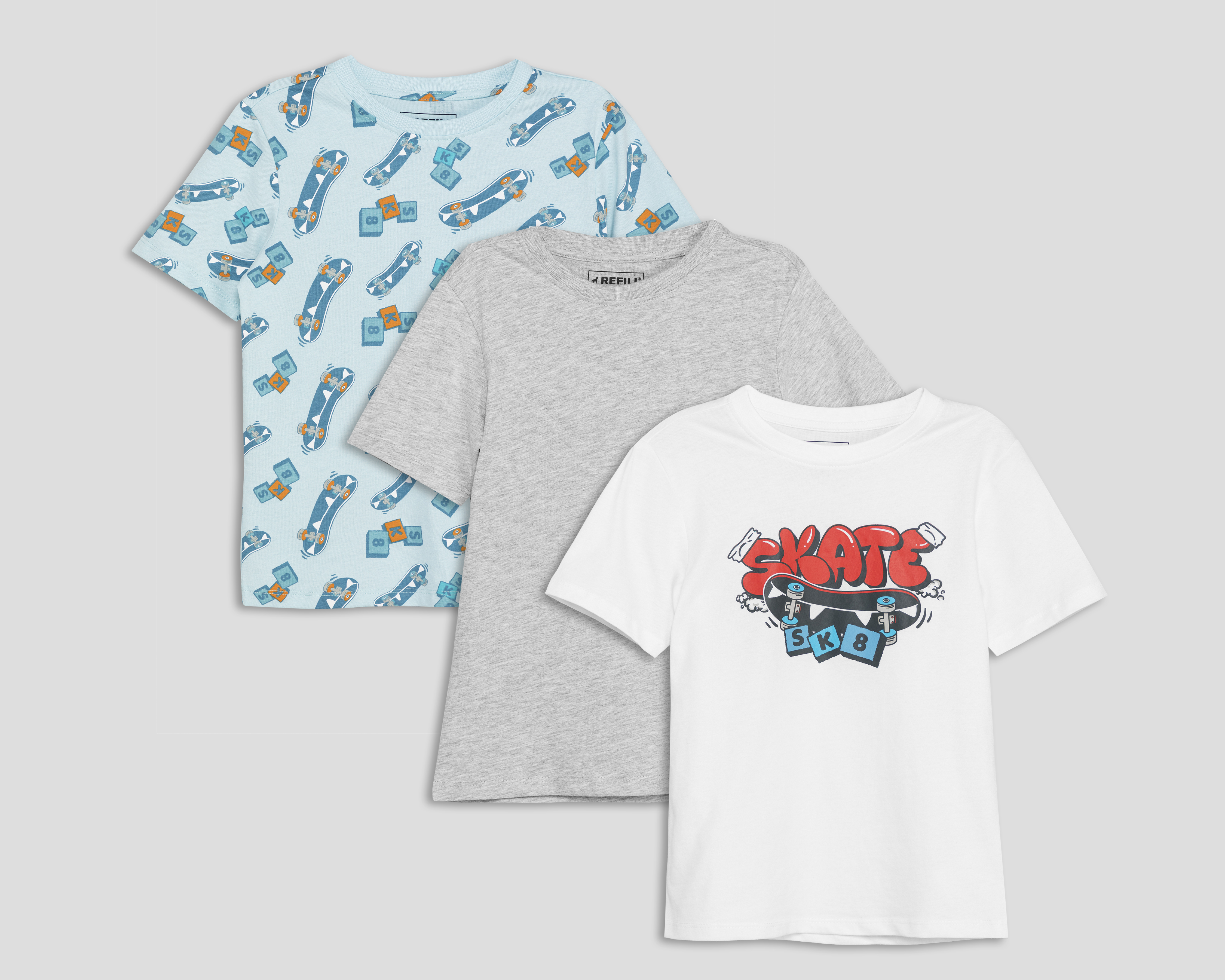 Playera Refill para Niño 3 Piezas