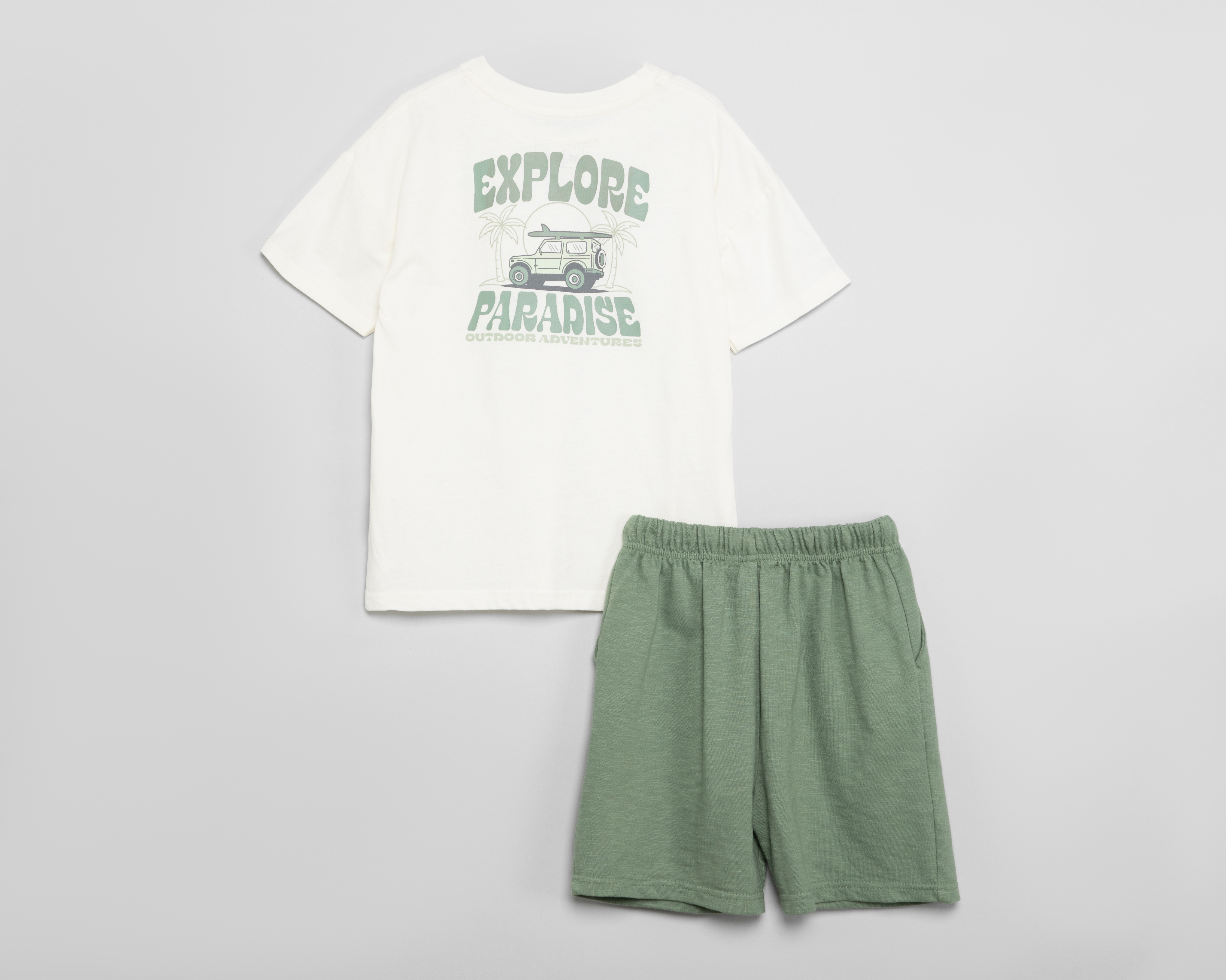 Foto 2 | Foto 2 | Playera y Short con Sandalias Refill para Niño