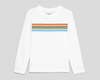 Foto 1 | Foto 1 | Playera Manga Larga Blanca Refill para Niño