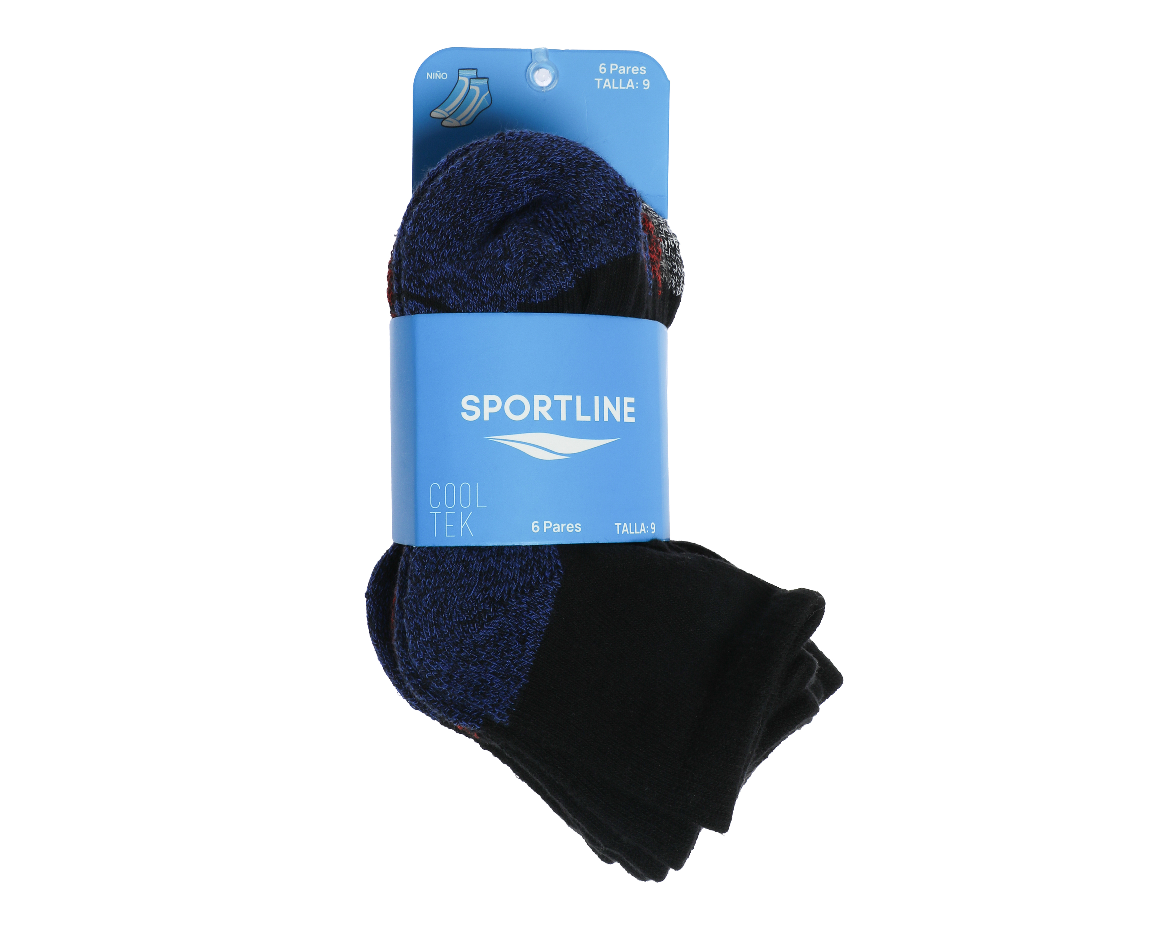 Foto 4 pulgar | Foto 3 | Calcetas Deportivas Sportline para Niño 6 Pares