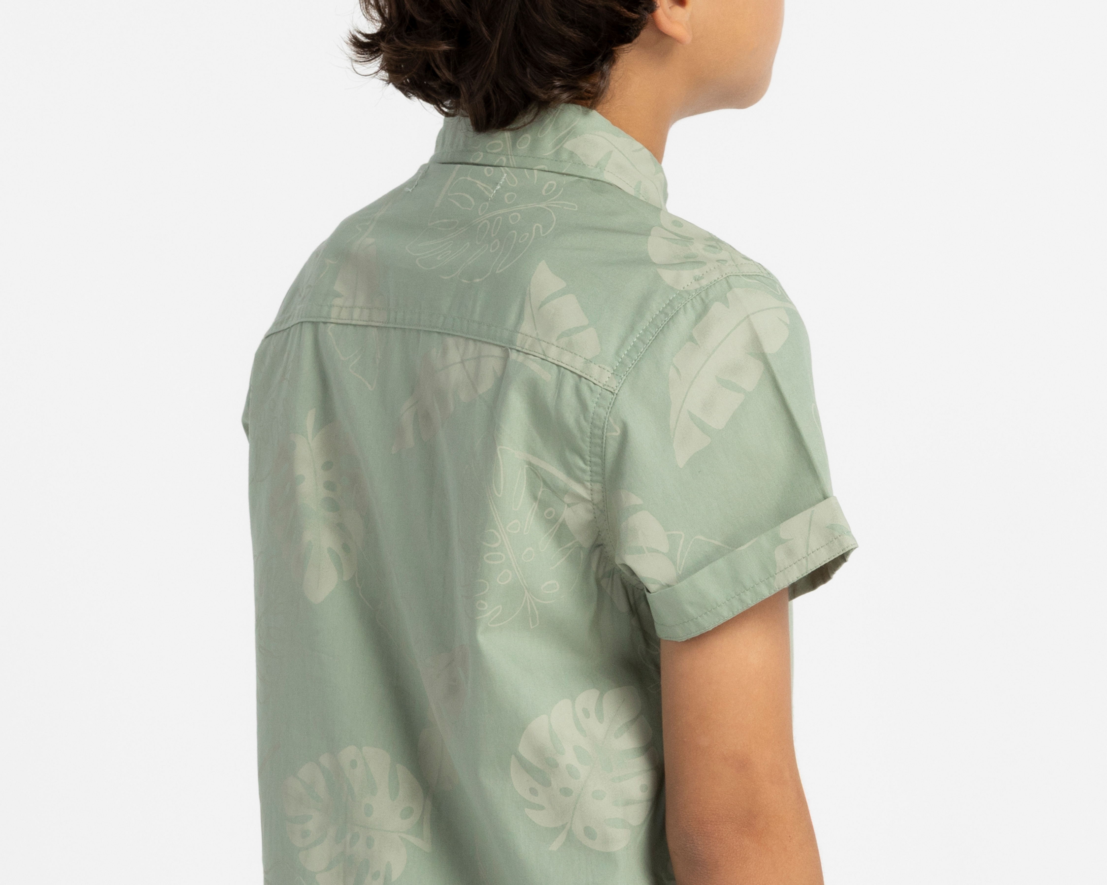 Foto 5 | Foto 5 | Camisa de Cuello Americano Verde Refill para Niño