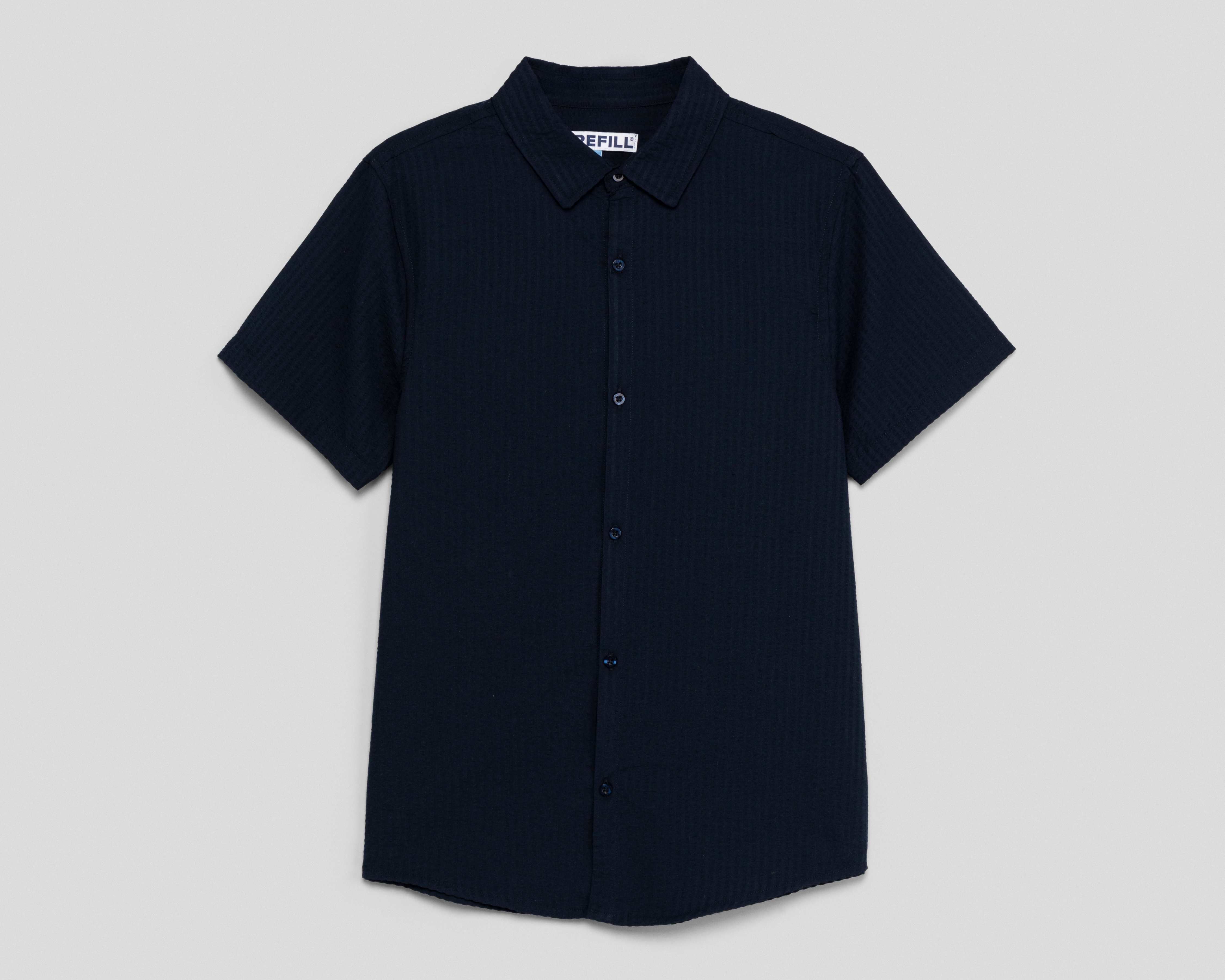 Foto 1 | Foto 1 | Camisa de Cuello Italiano Azul Refill para Niño