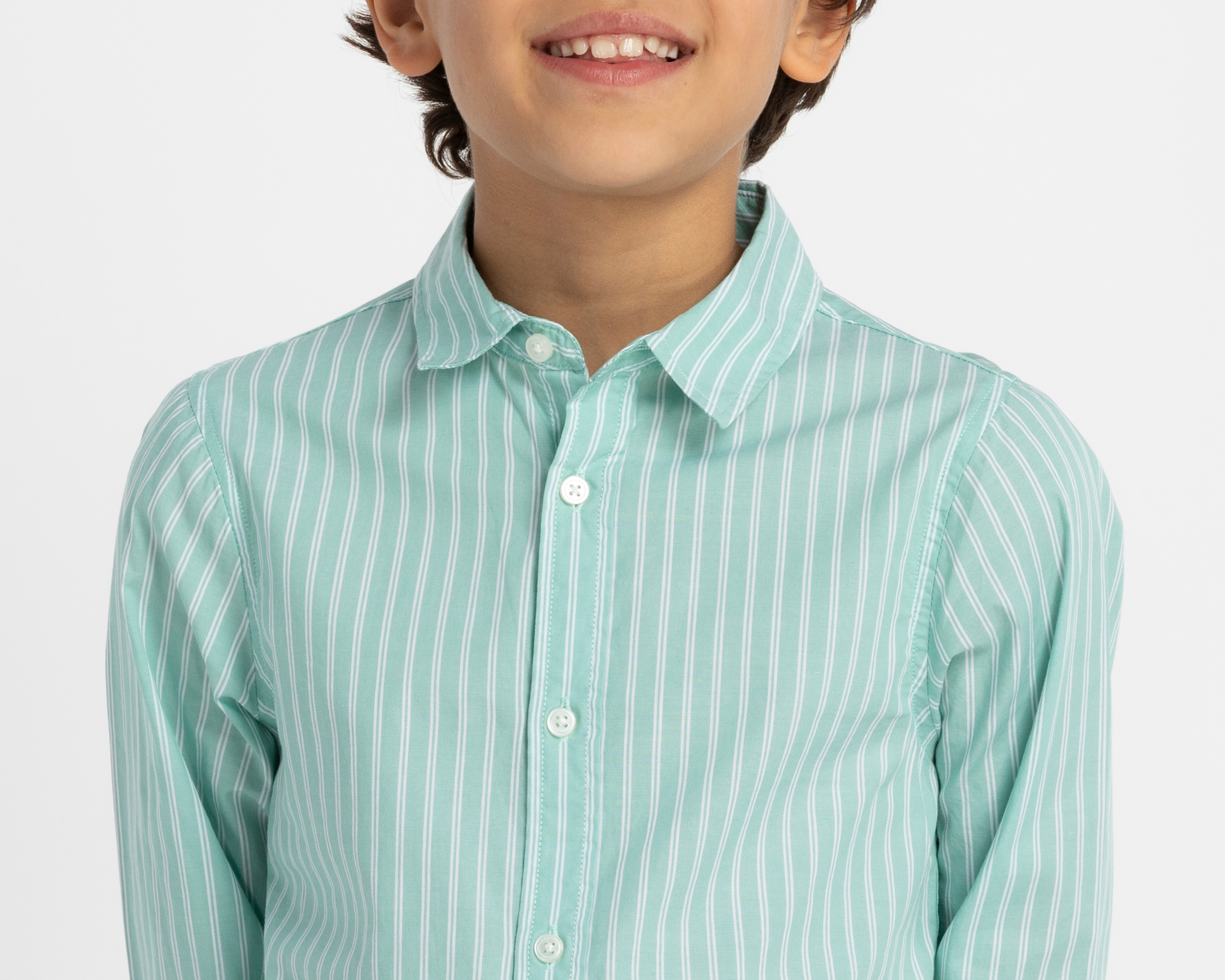 Foto 4 | Foto 4 | Camisa de Cuello Americano Verde Refill para Niño