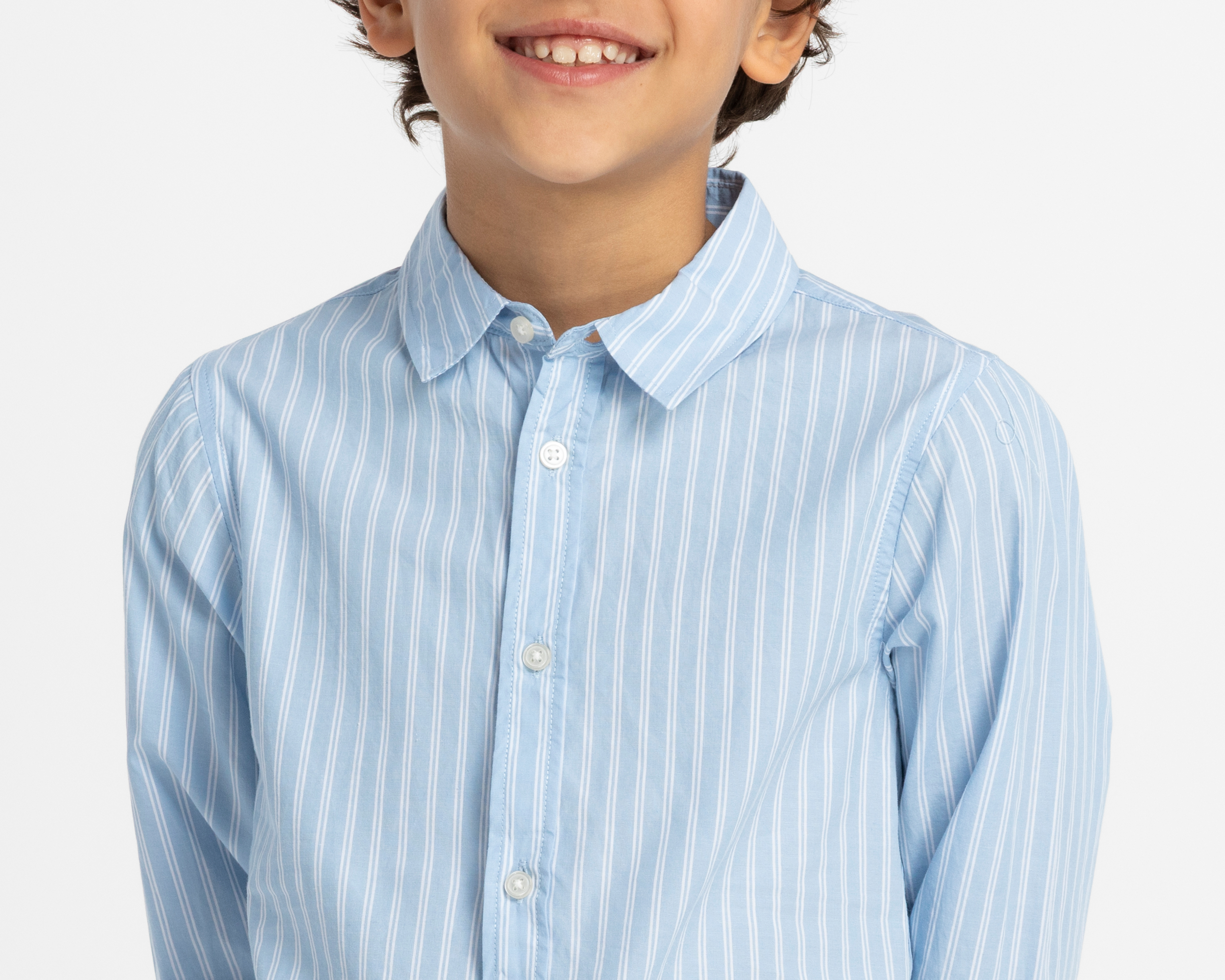 Foto 4 | Foto 4 | Camisa de Cuello Americano Azul Refill para Niño