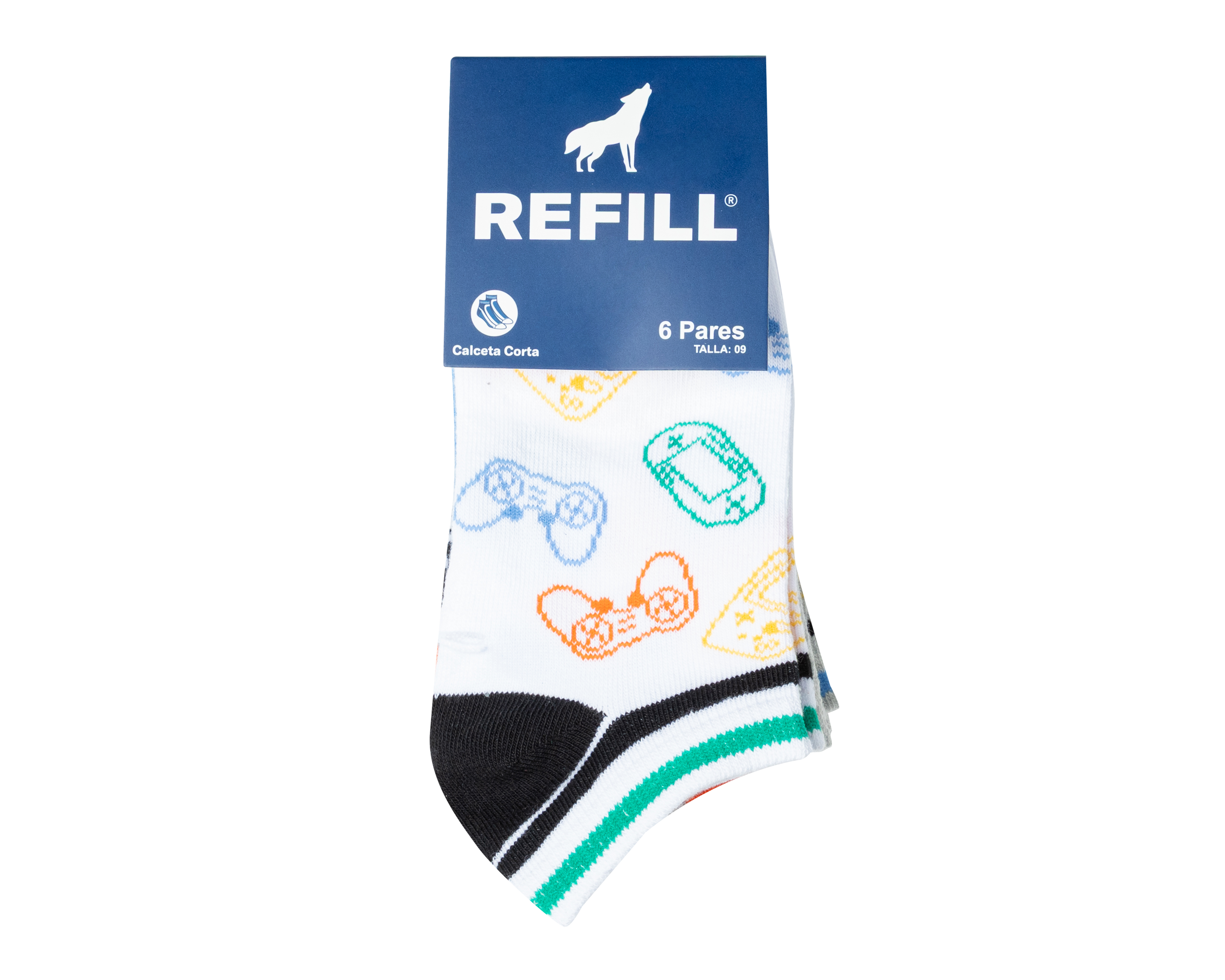 Foto 3 | Foto 3 | Calcetas Cortas Refill para Niño 6 Pares