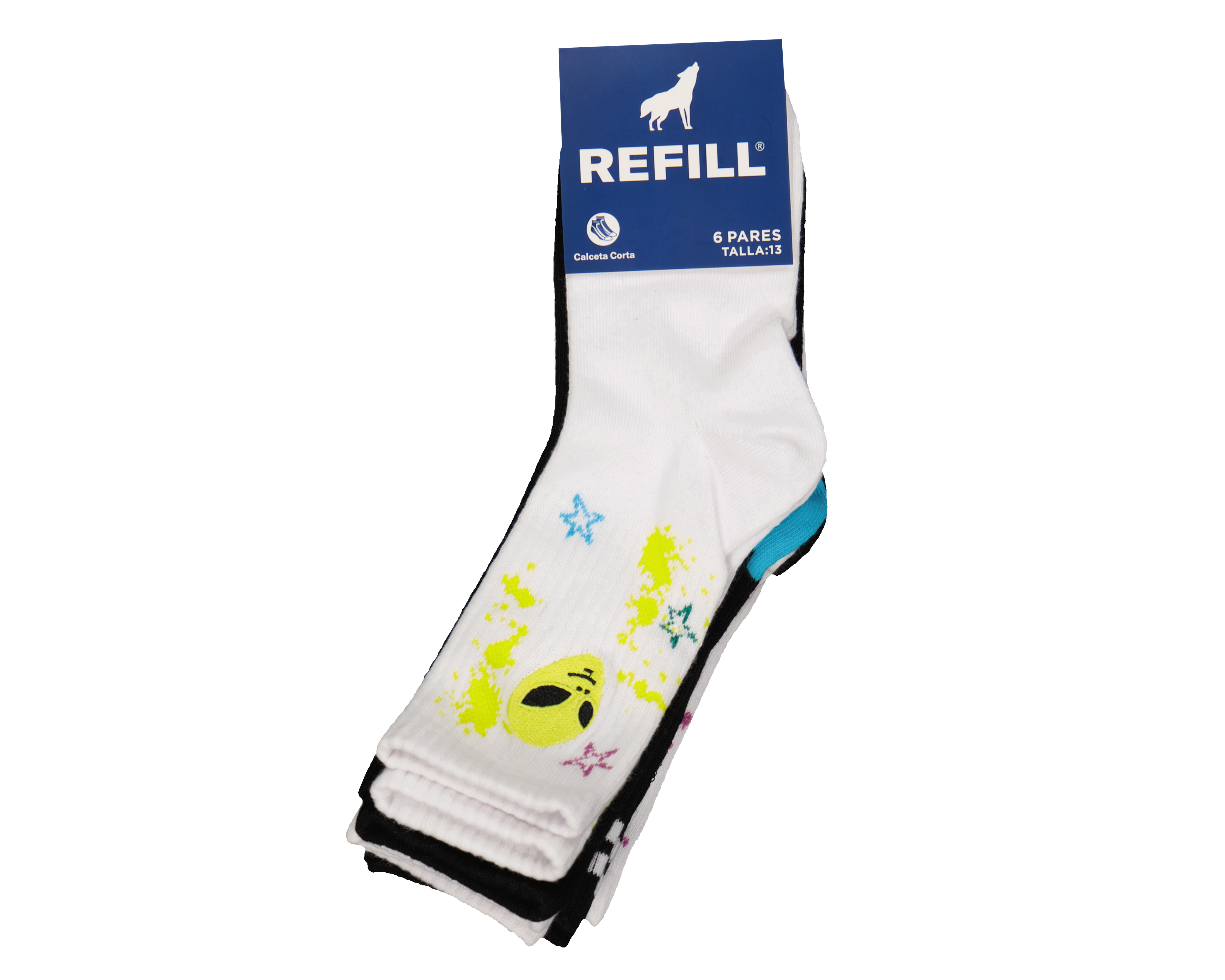Foto 4 pulgar | Foto 3 | Calcetas Largas Refill para Niño 6 Pares