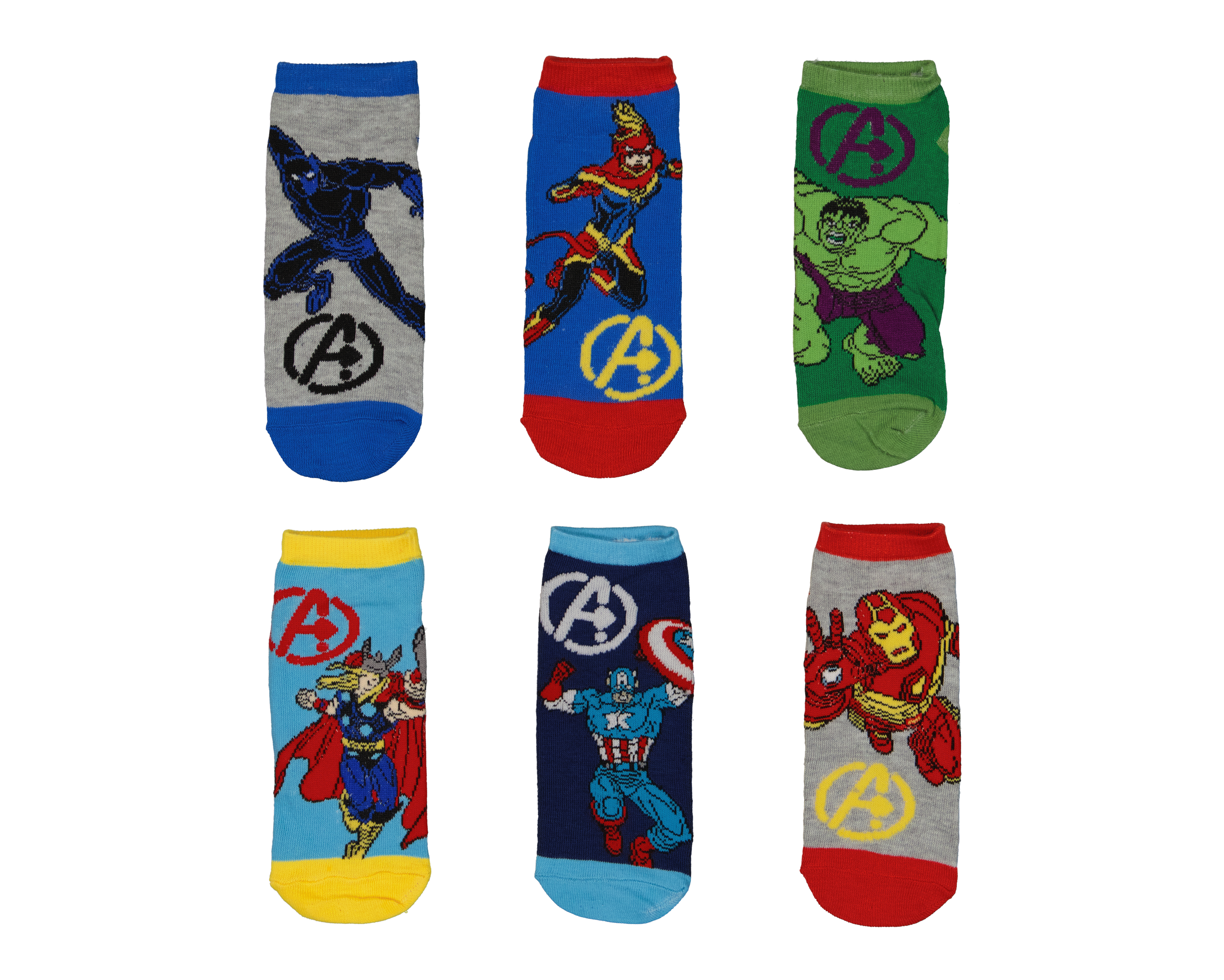 Calcetines Marvel Avengers para Niño 6 Pares