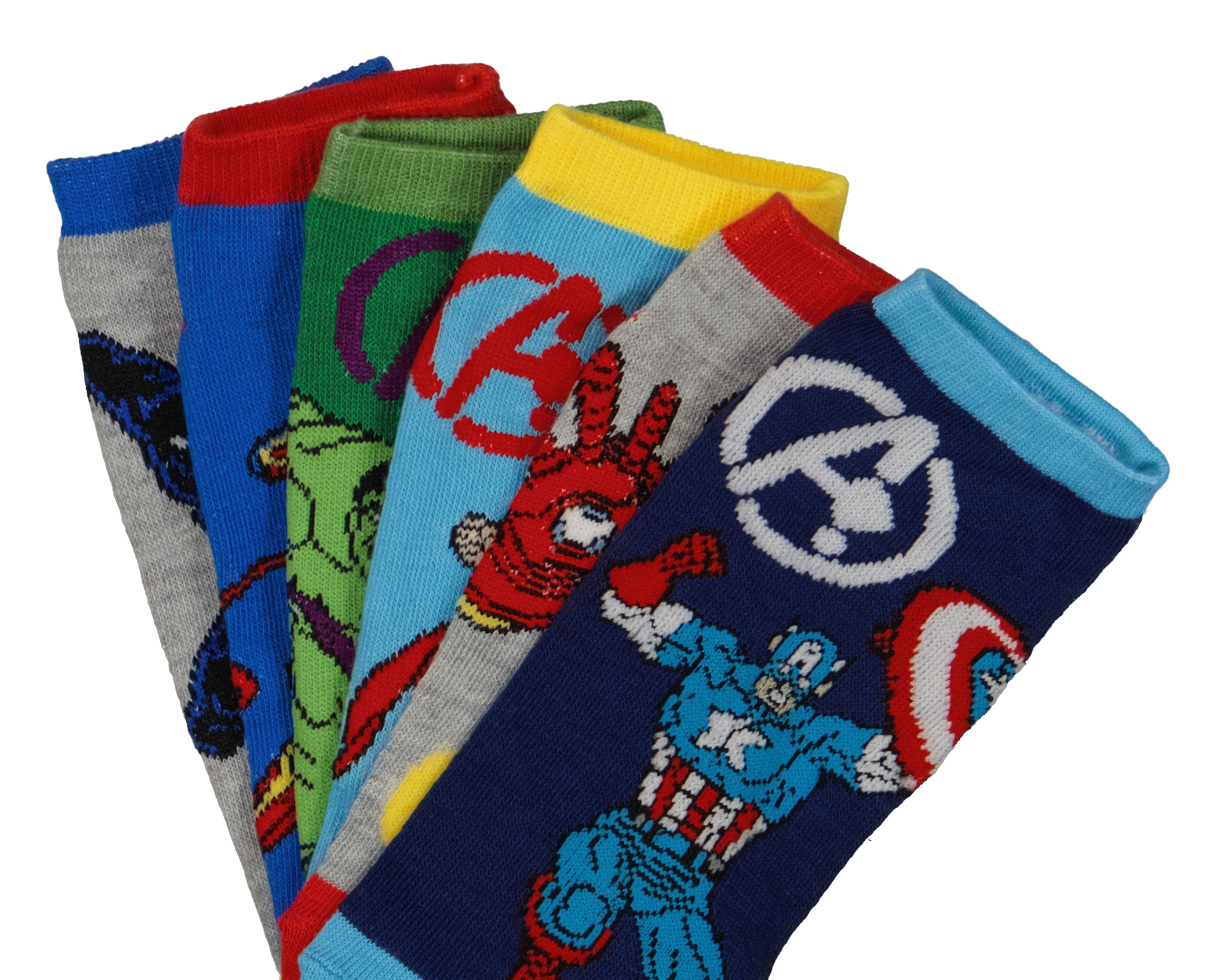 Foto 3 pulgar | Foto 2 | Calcetines Marvel Avengers para Niño 6 Pares