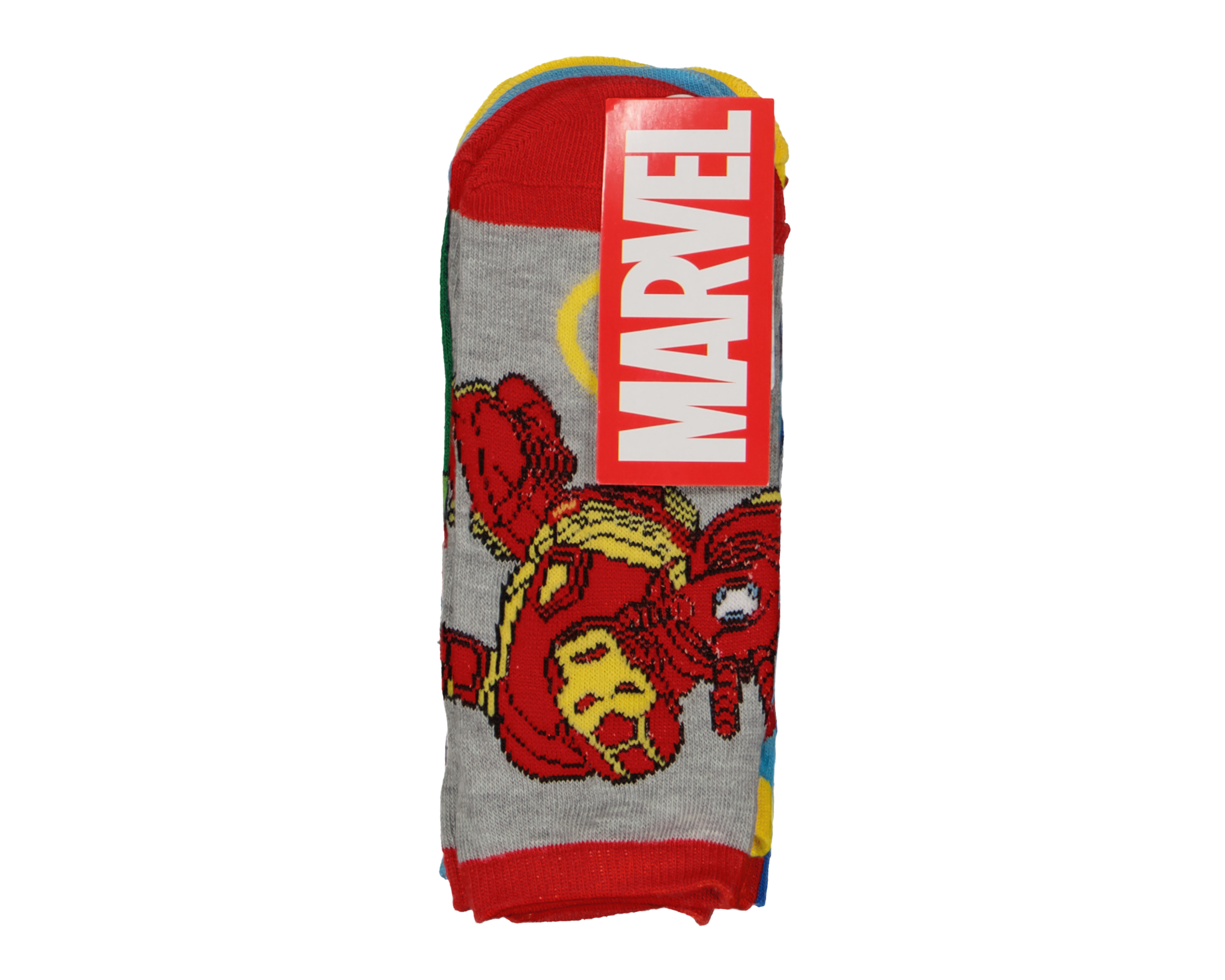 Foto 4 pulgar | Foto 3 | Calcetines Marvel Avengers para Niño 6 Pares