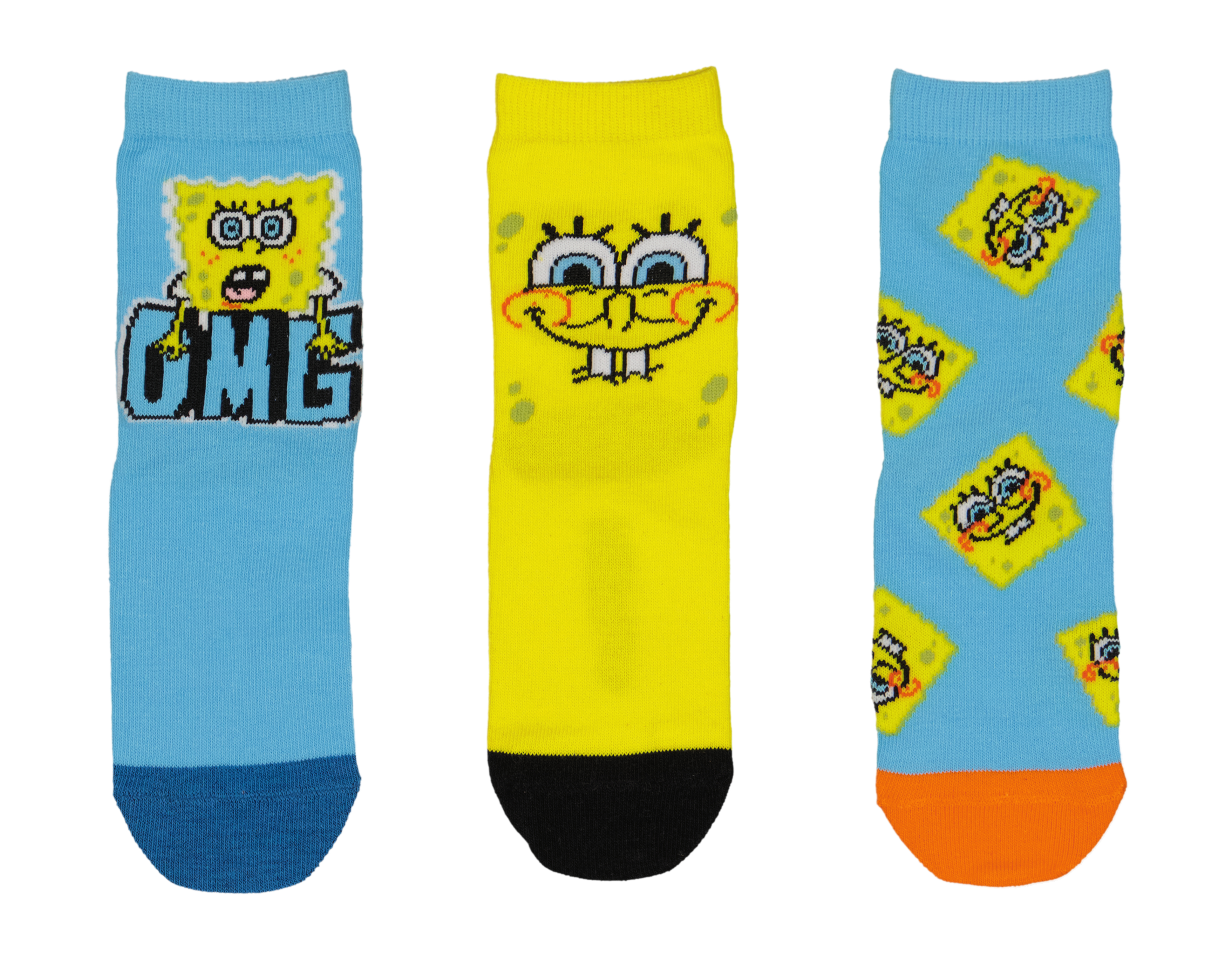 Calcetas Largas Bob Esponja para Niño 3 Pares