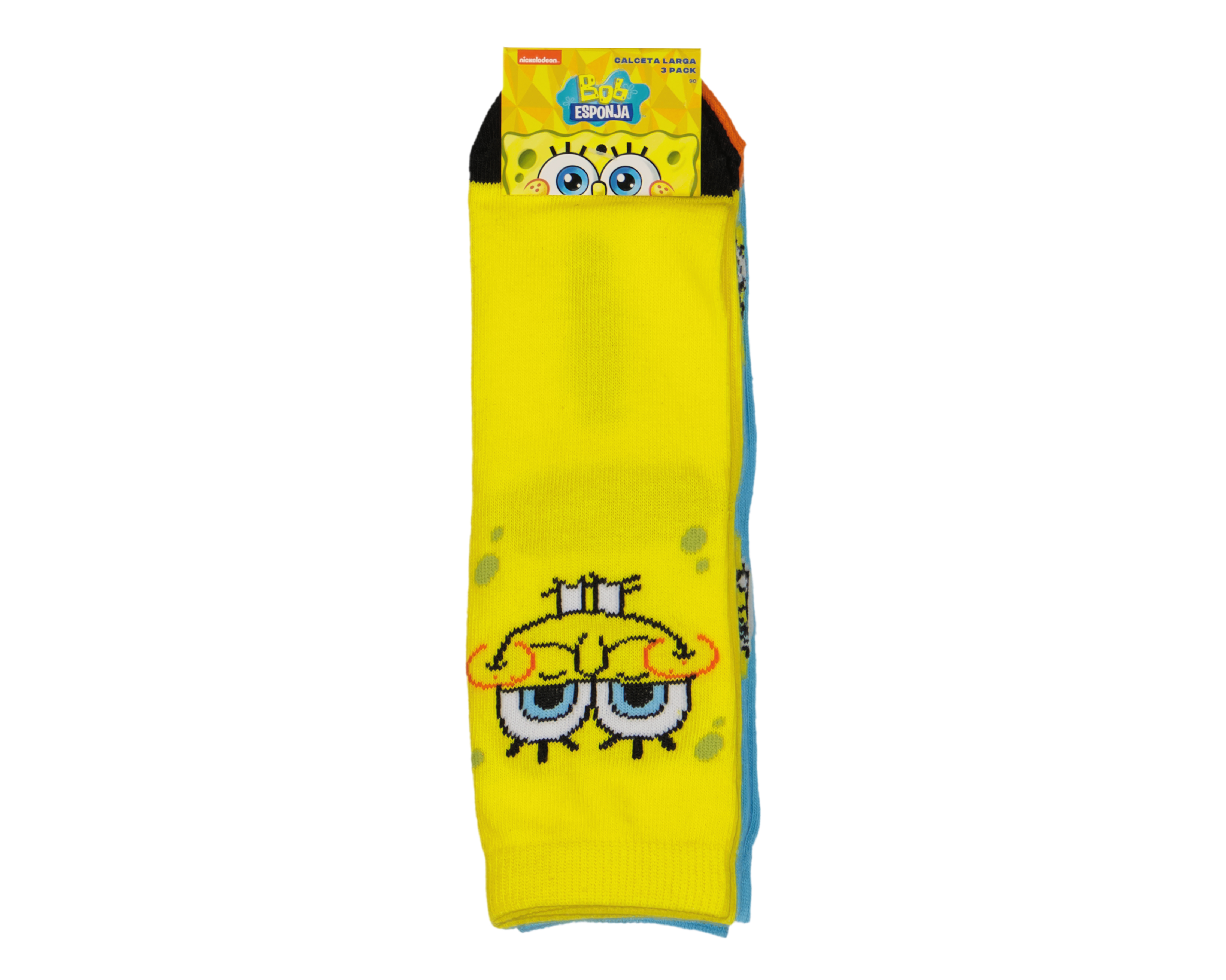 Foto 3 | Foto 3 | Calcetas Largas Bob Esponja para Niño 3 Pares