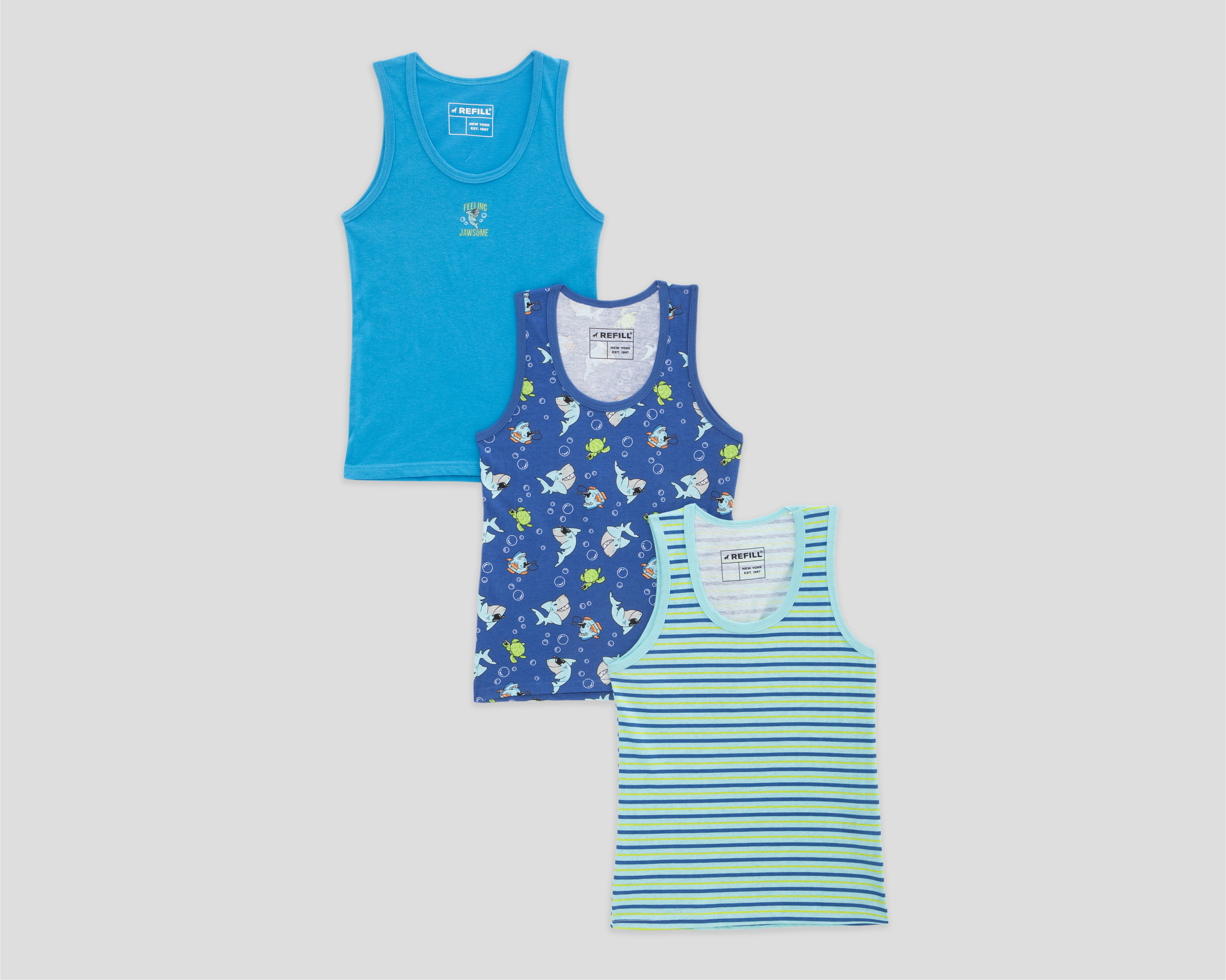 Foto 1 | Foto 1 | Playera Interior Refill para Niño 3 Piezas