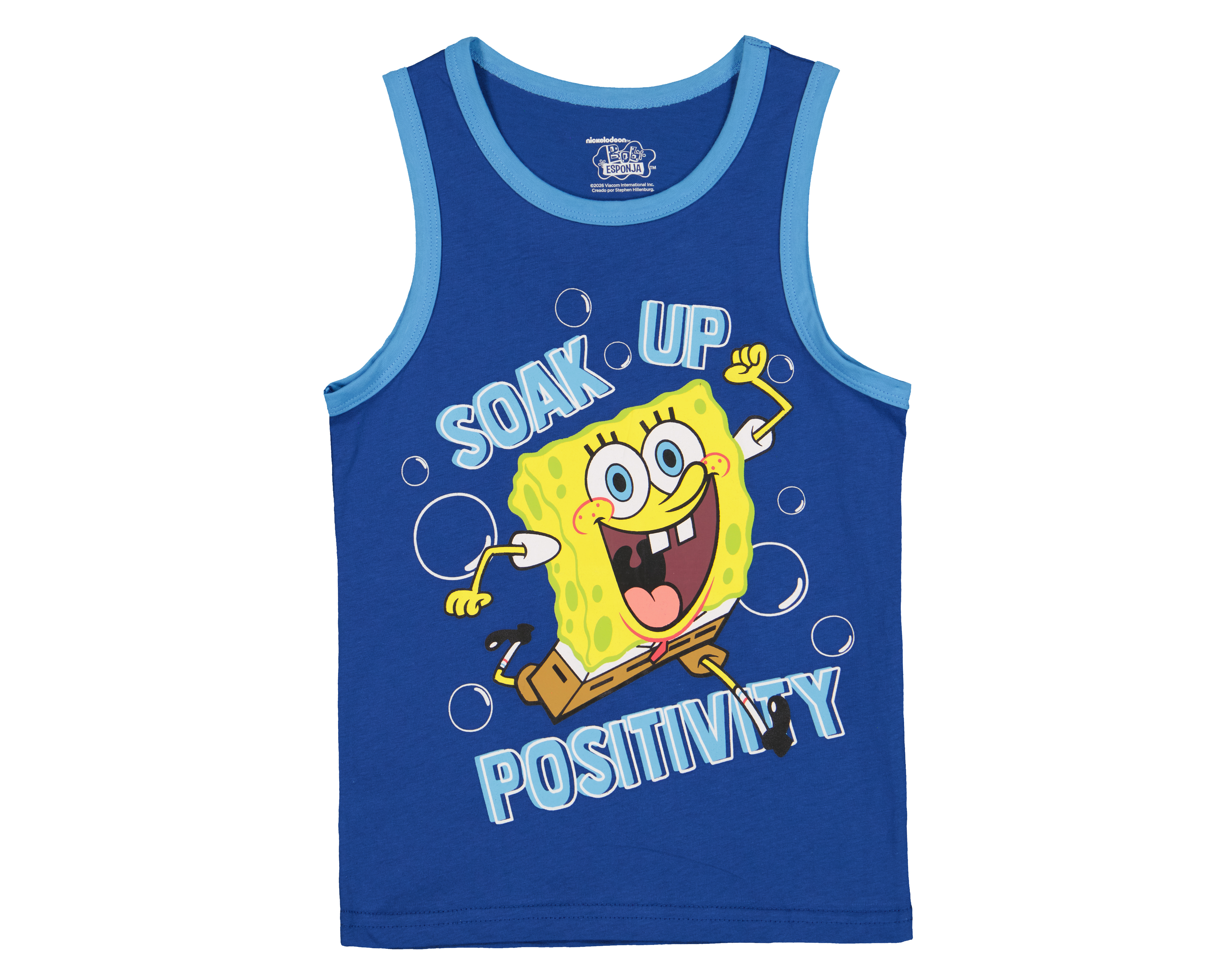 Foto 1 | Foto 1 | Camiseta Interior Azul Bob Esponja para Niño