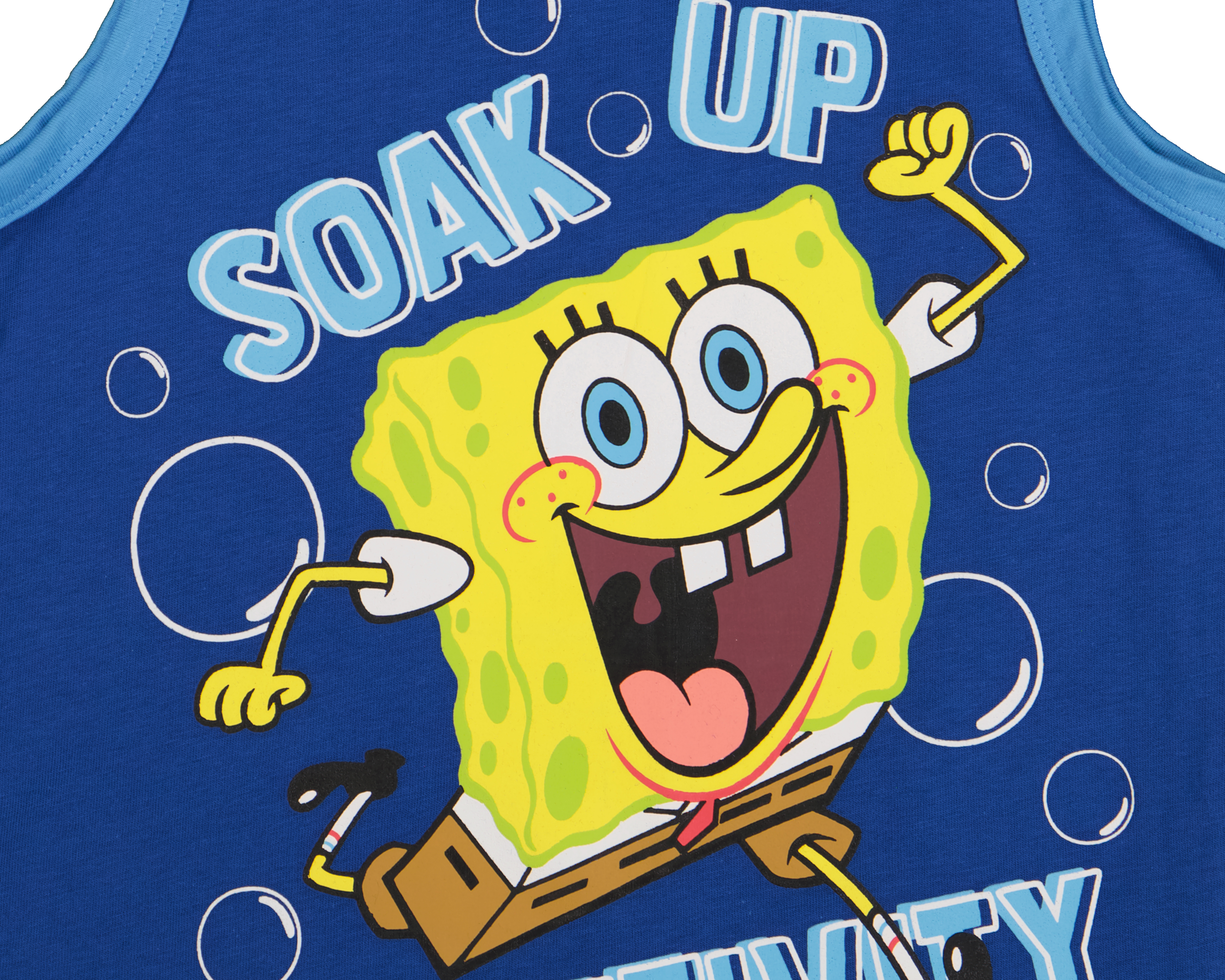 Foto 3 | Foto 3 | Camiseta Interior Azul Bob Esponja para Niño