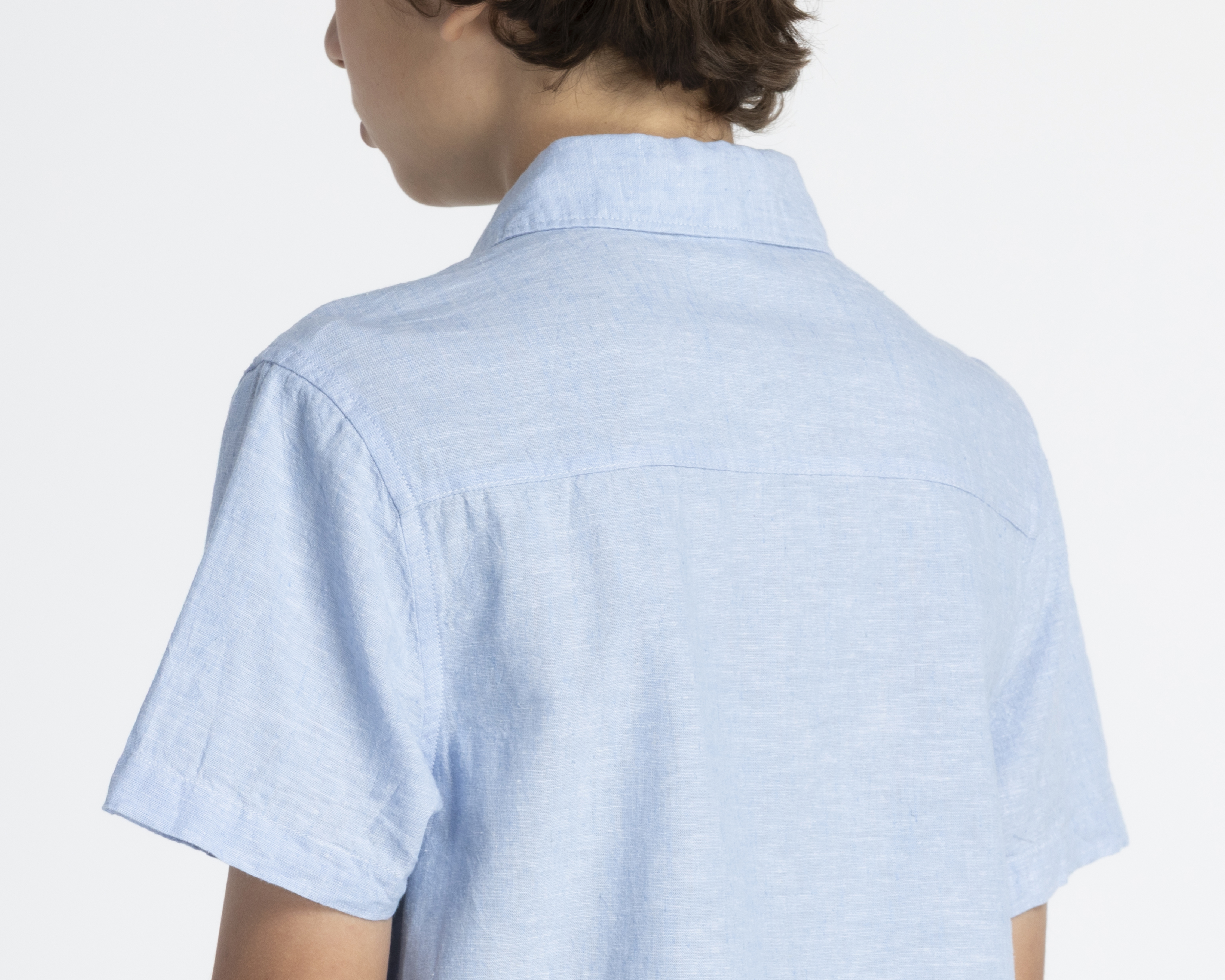 Foto 5 | Foto 5 | Camisa de Cuello Americano Azul Refill para Niño