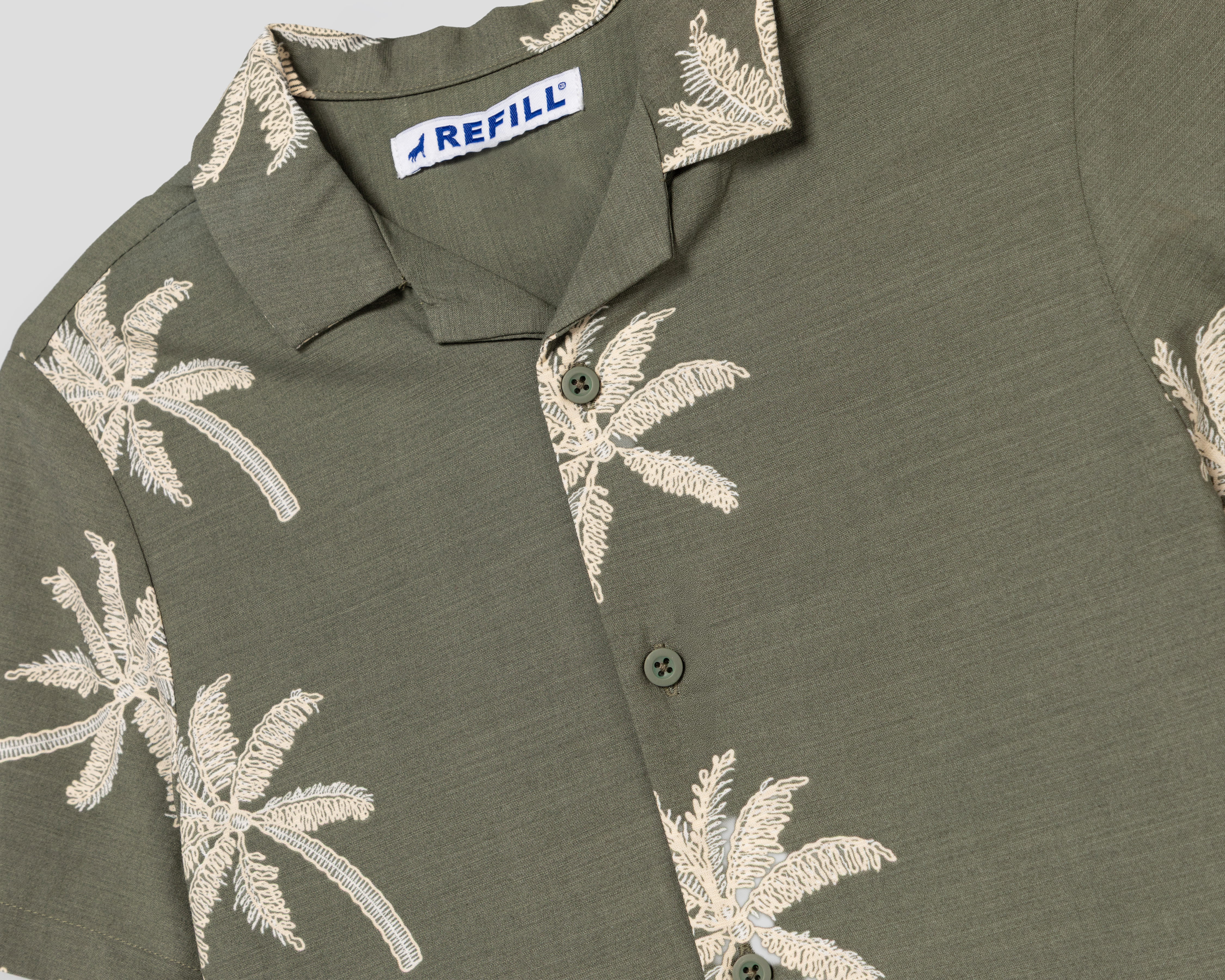 Foto 3 | Foto 3 | Camisa de Cuello Americano Verde Refill Juvenil