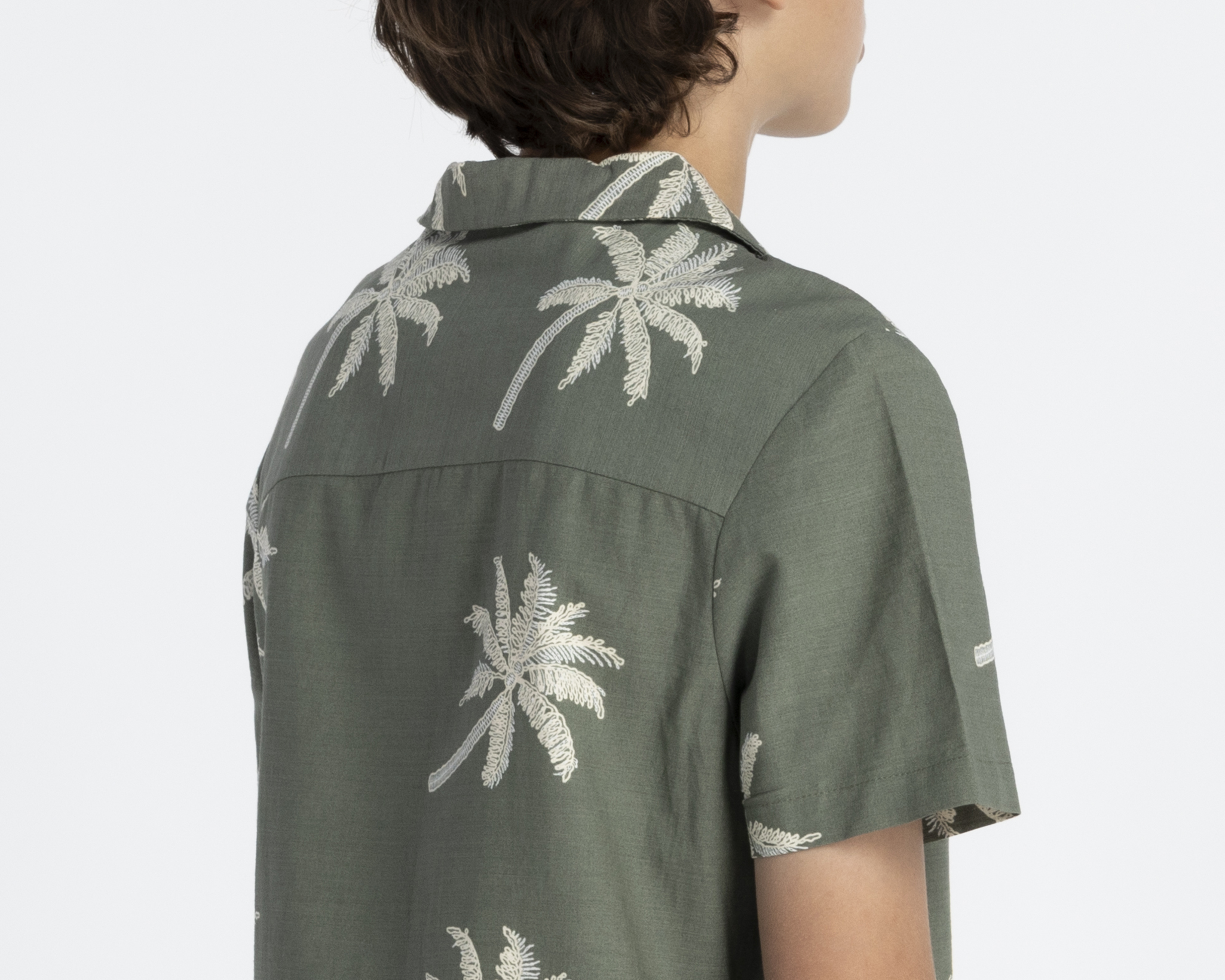 Foto 5 | Foto 5 | Camisa de Cuello Americano Verde Refill Juvenil