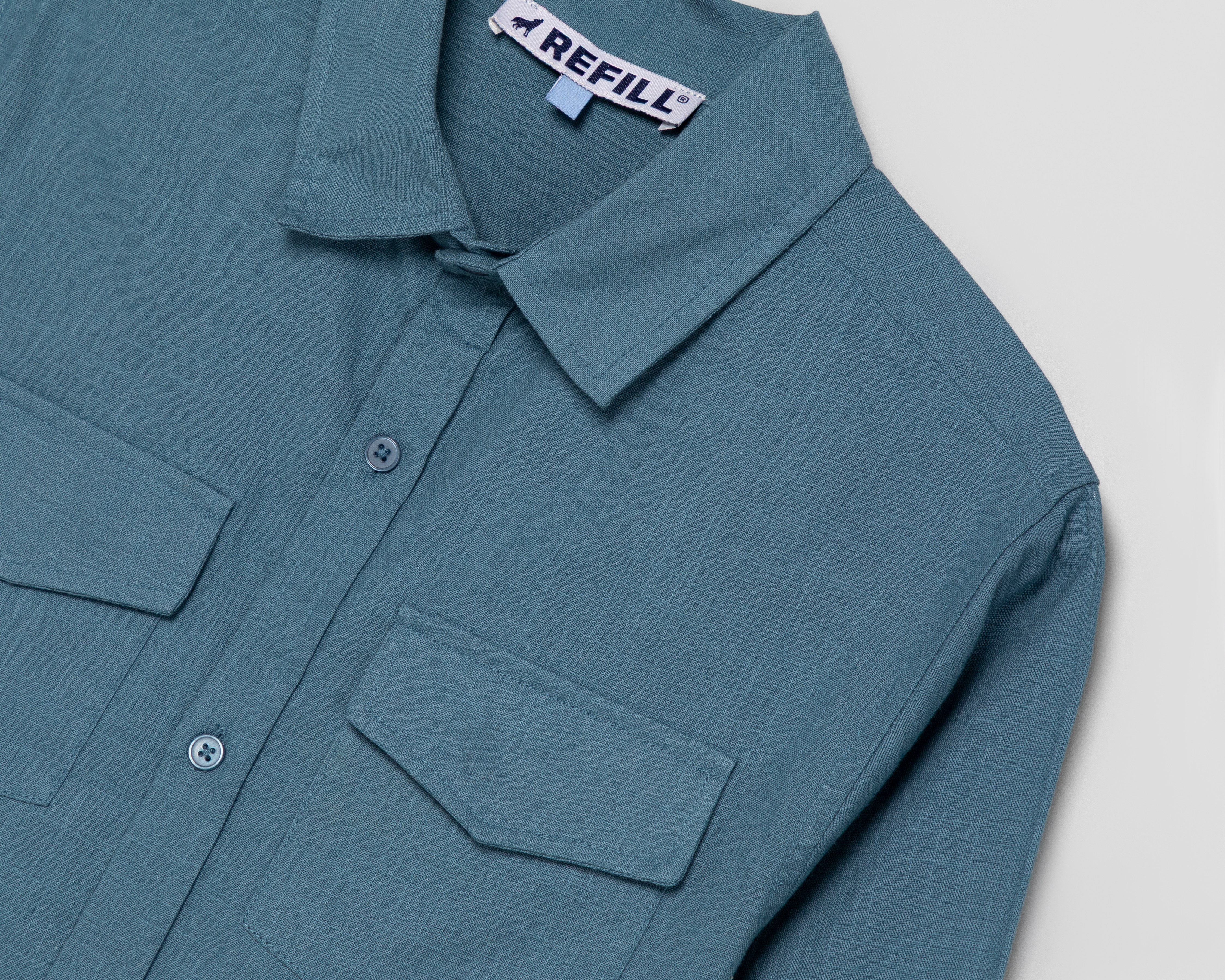 Foto 3 | Foto 3 | Camisa de Cuello Americano Azul Refill para Niño