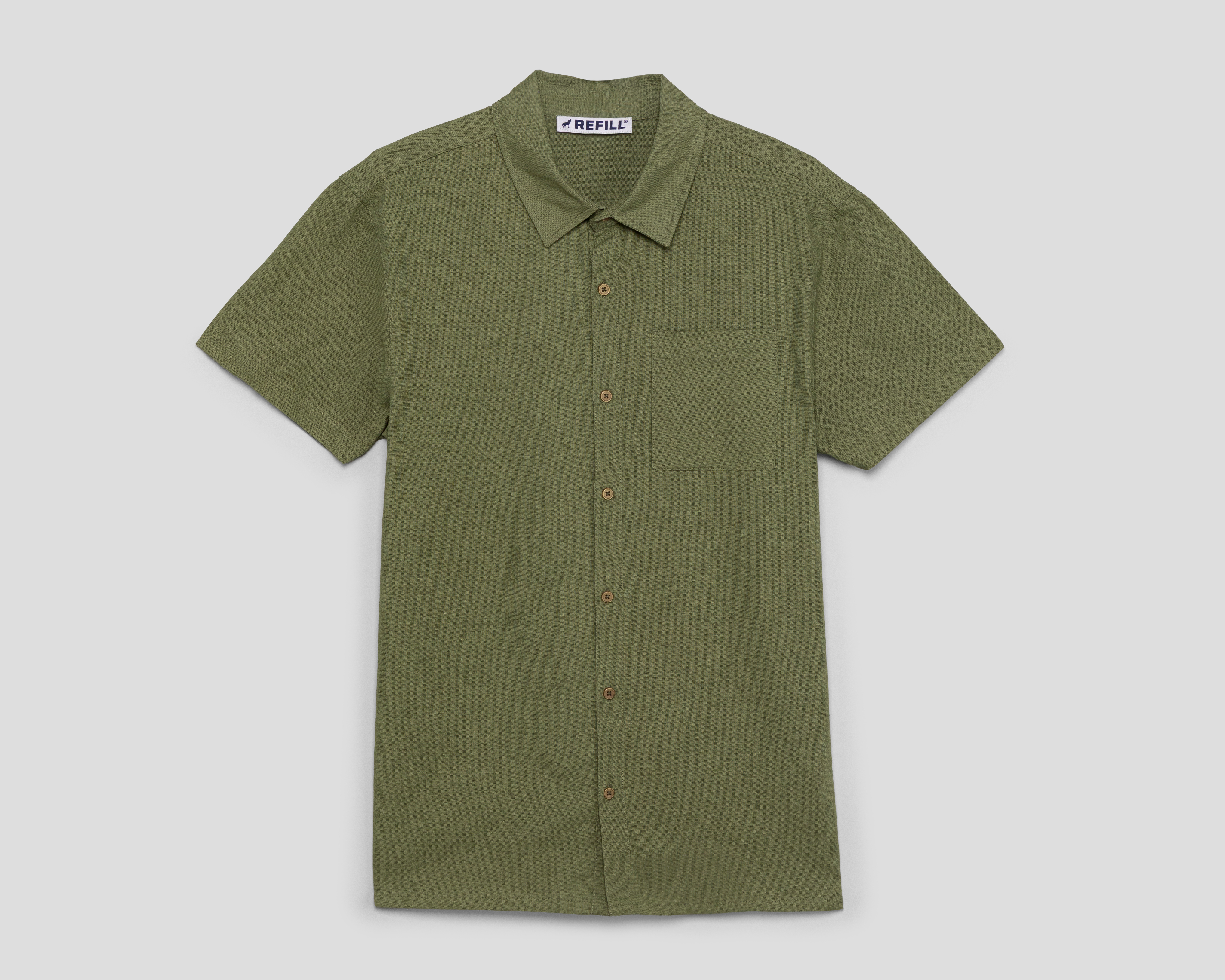 Foto 1 | Foto 1 | Camisa de Cuello Americano Verde Refill para Niño