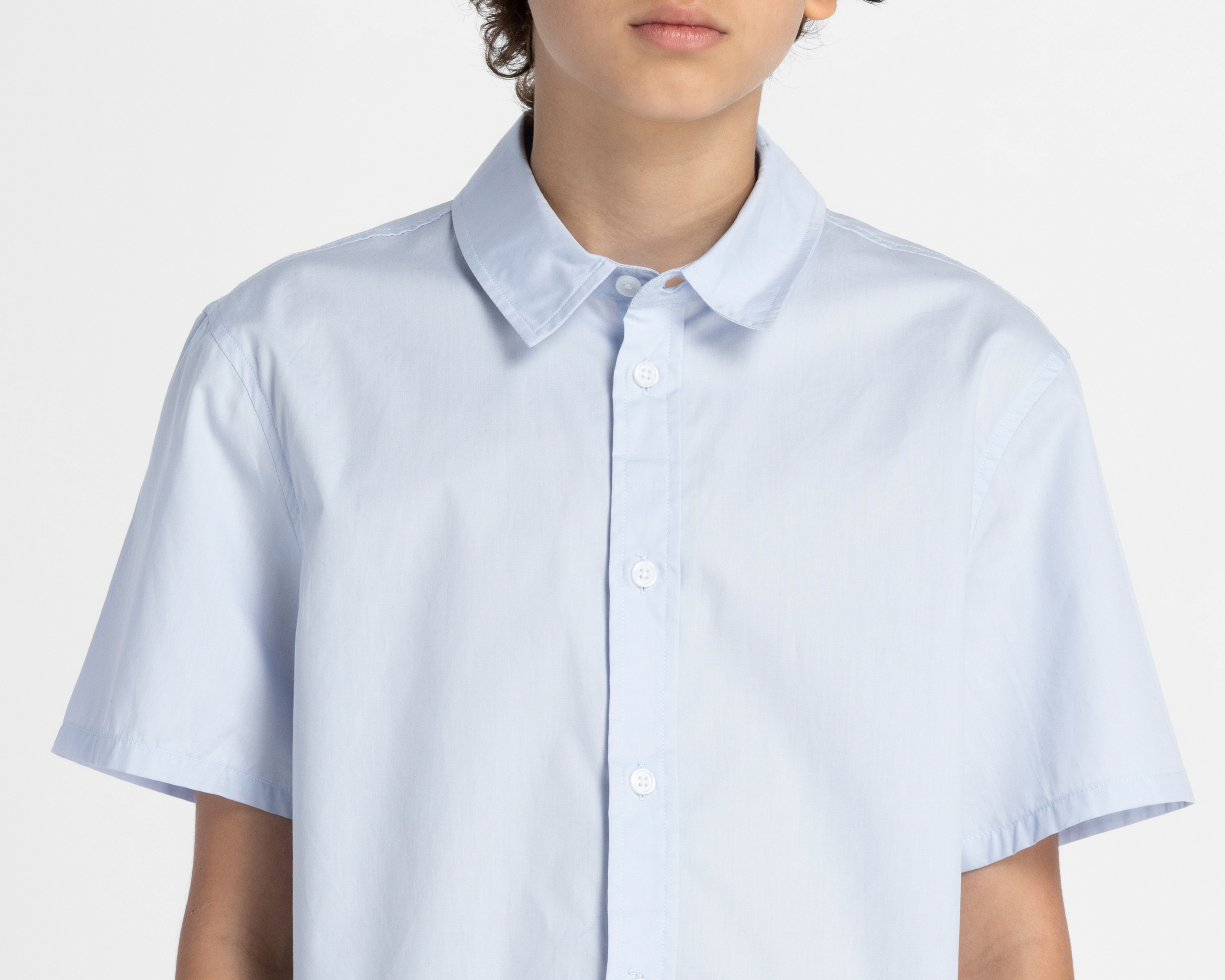 Foto 5 pulgar | Foto 4 | Camisa de Cuello Americano Azul Refill para Niño