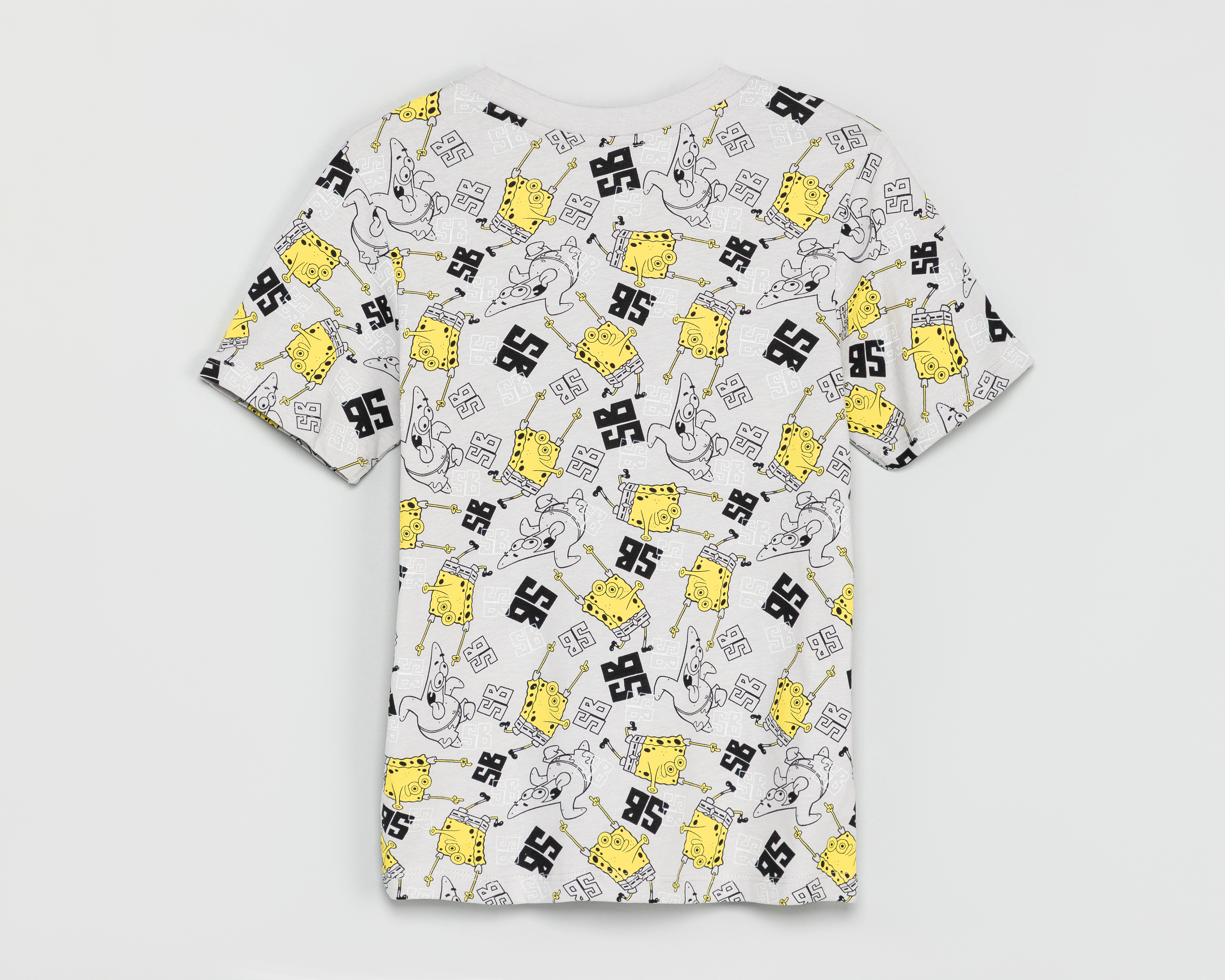 Foto 2 | Foto 2 | Playera de Cuello Redondo Gris Bob Esponja para Niño