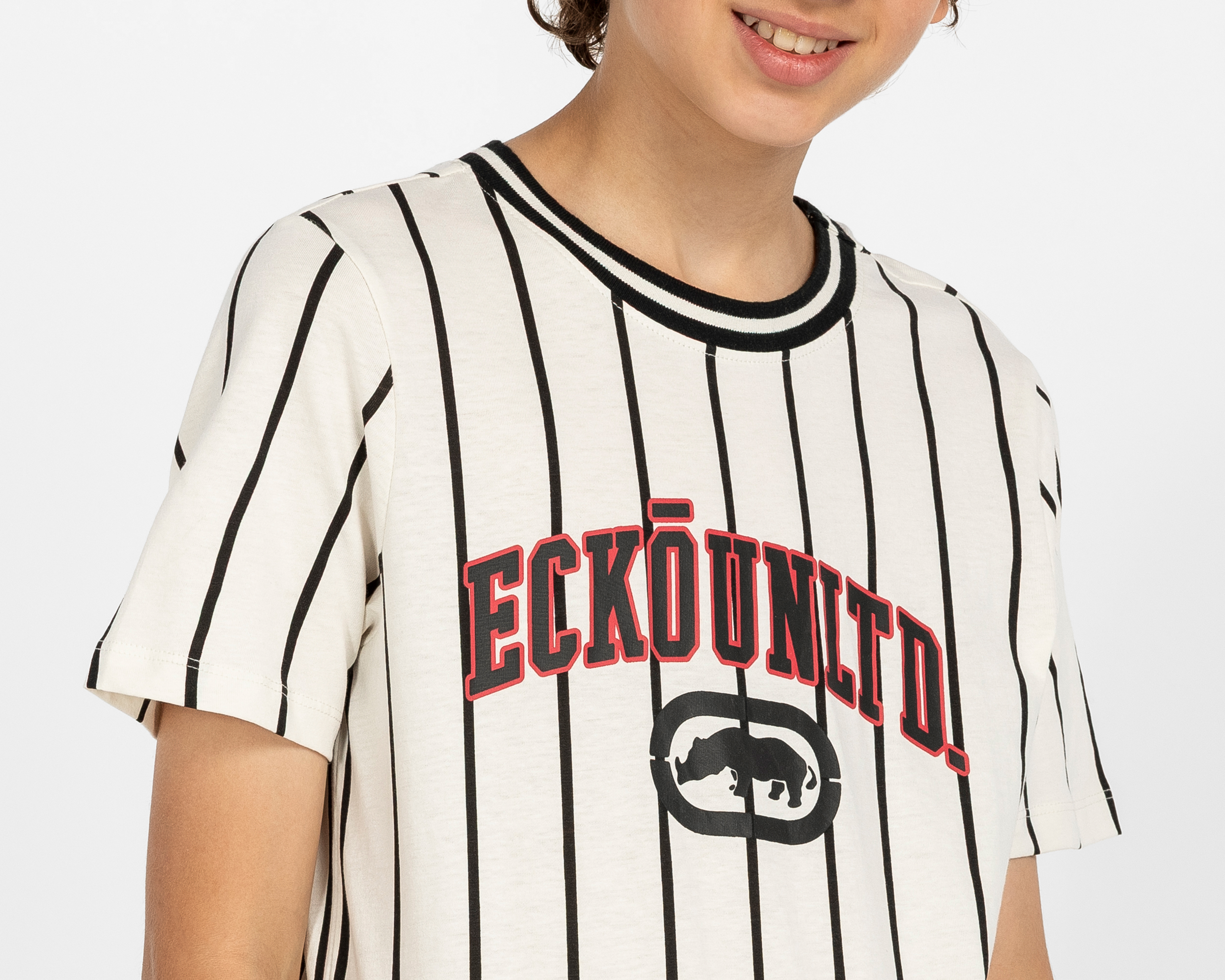 Foto 4 | Foto 4 | Playera de Cuello Redondo Blanca Ecko Unltd. para Hombre