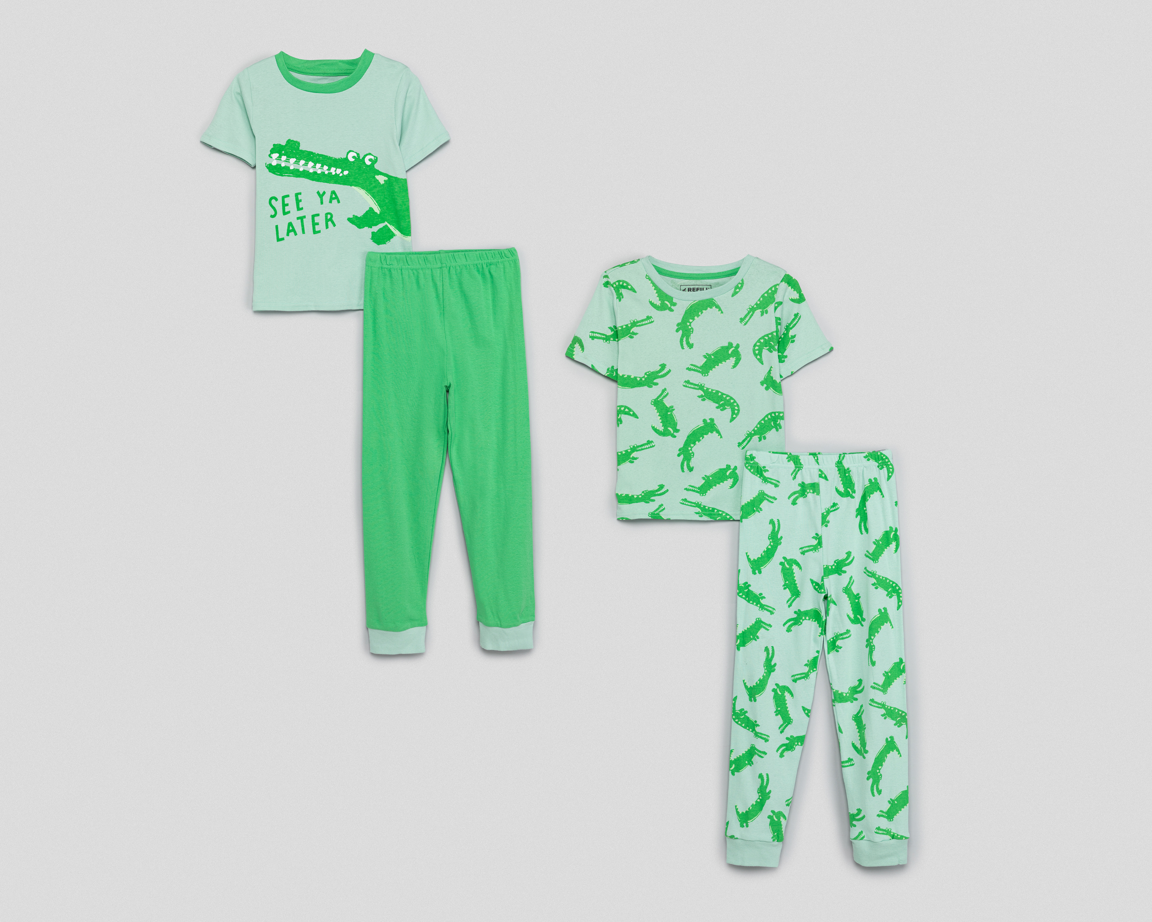 Foto 1 | Foto 1 | Pijama para Niño de Cocodrilo Refill 2 Sets