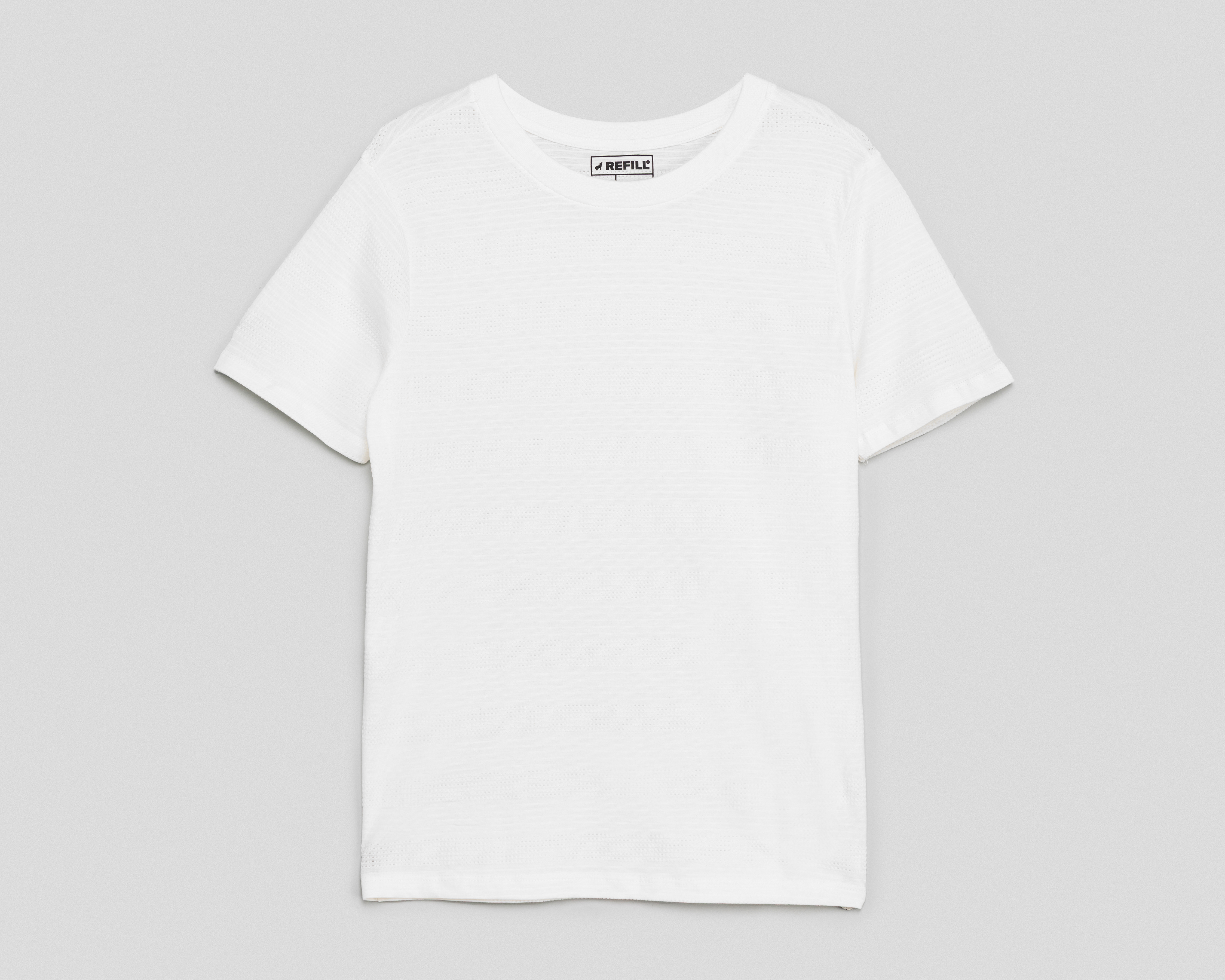 Foto 1 | Foto 1 | Playera de Cuello Redondo Blanca Refill para Niño