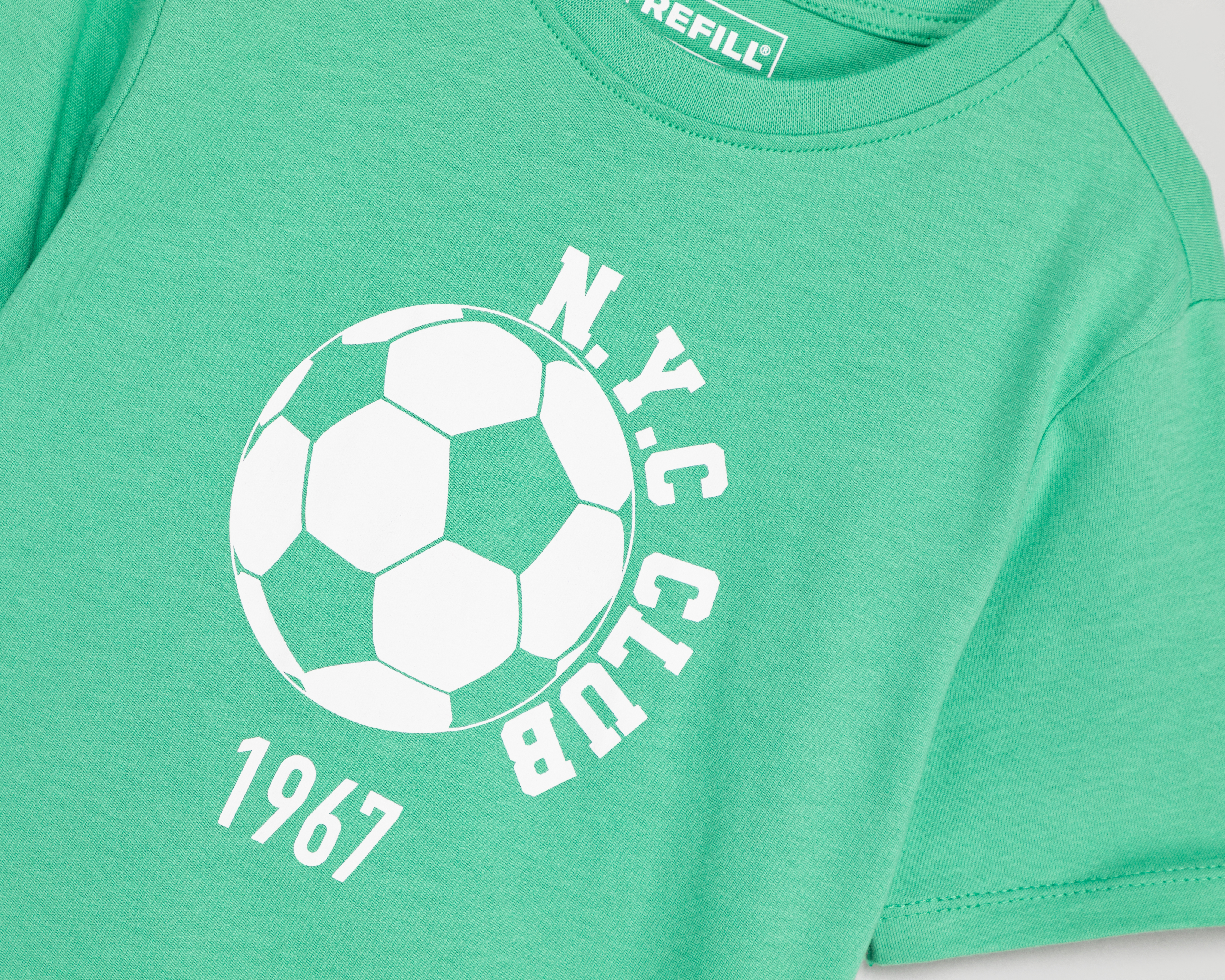 Foto 4 | Foto 4 | Playera de Cuello Redondo Multicolor Refill para Niño 3 Piezas