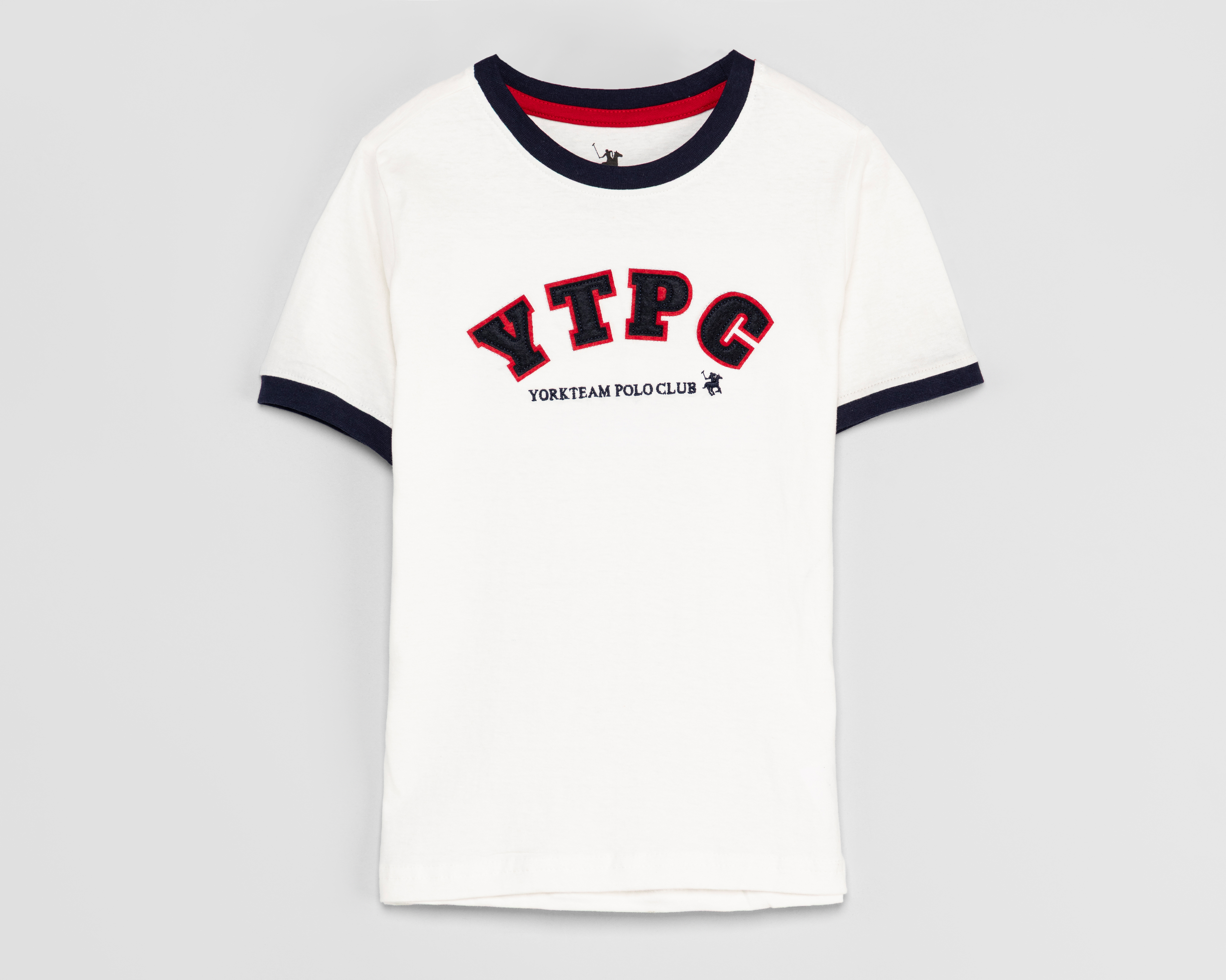 Foto 1 | Foto 1 | Playera de Cuello Redondo Blanca York Team Polo Club para Niño