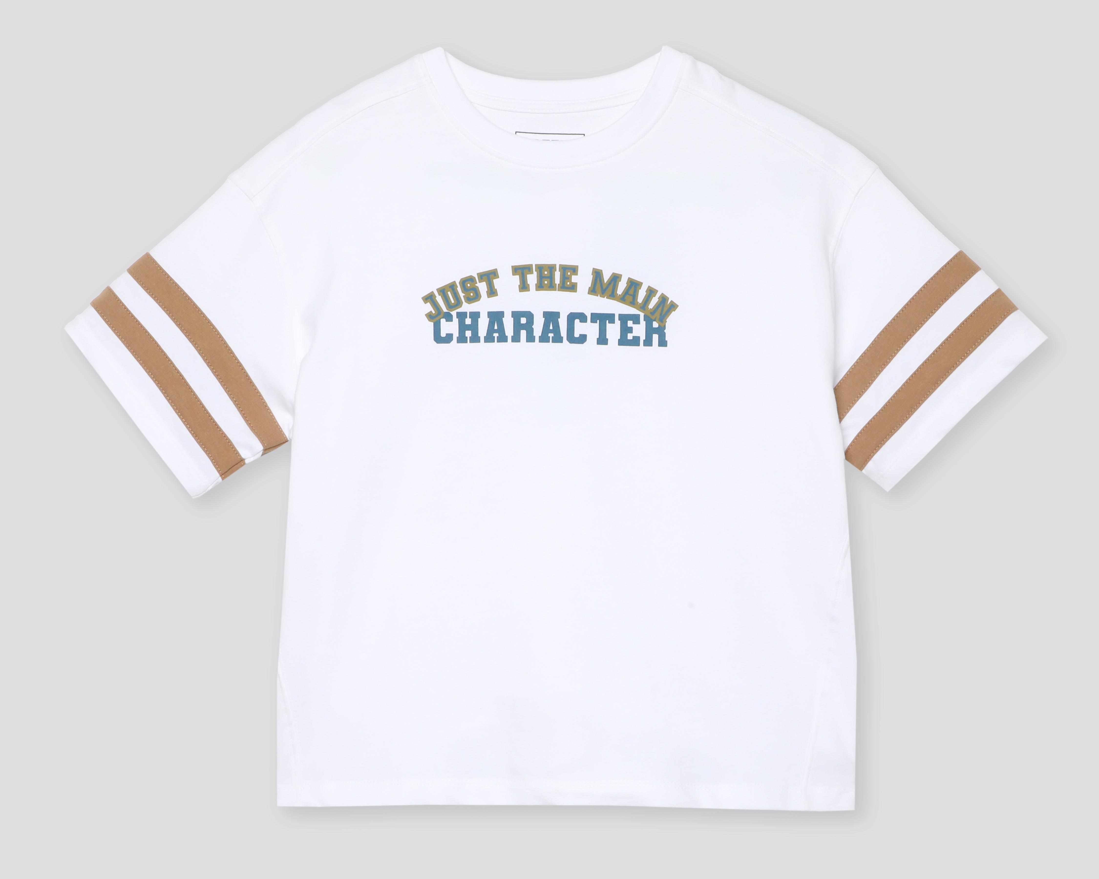 Playera de Cuello Redondo Blanco Refill para Niño