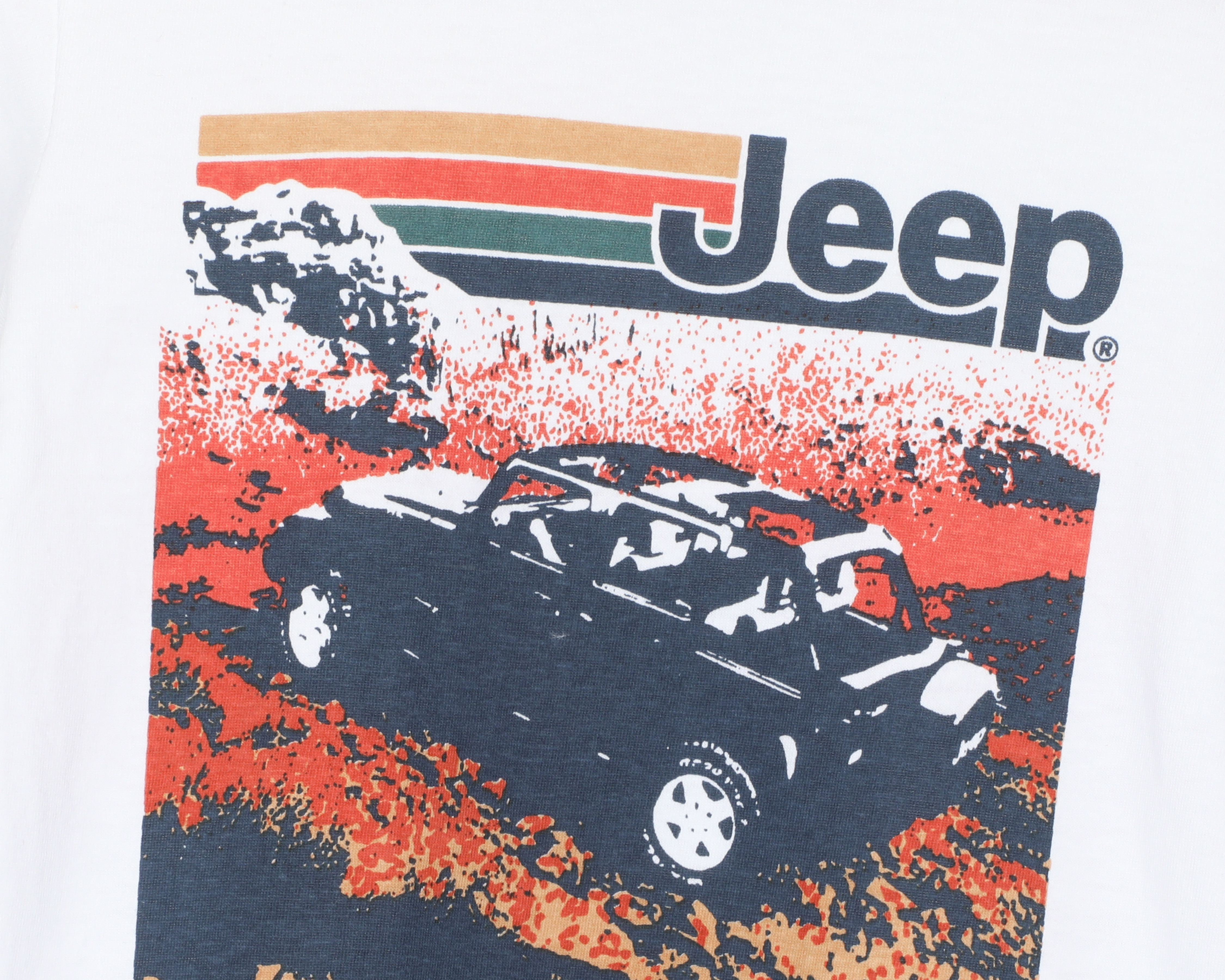 Foto 3 | Foto 3 | Playera de Cuello Redondo Blanca Jeep para Niño