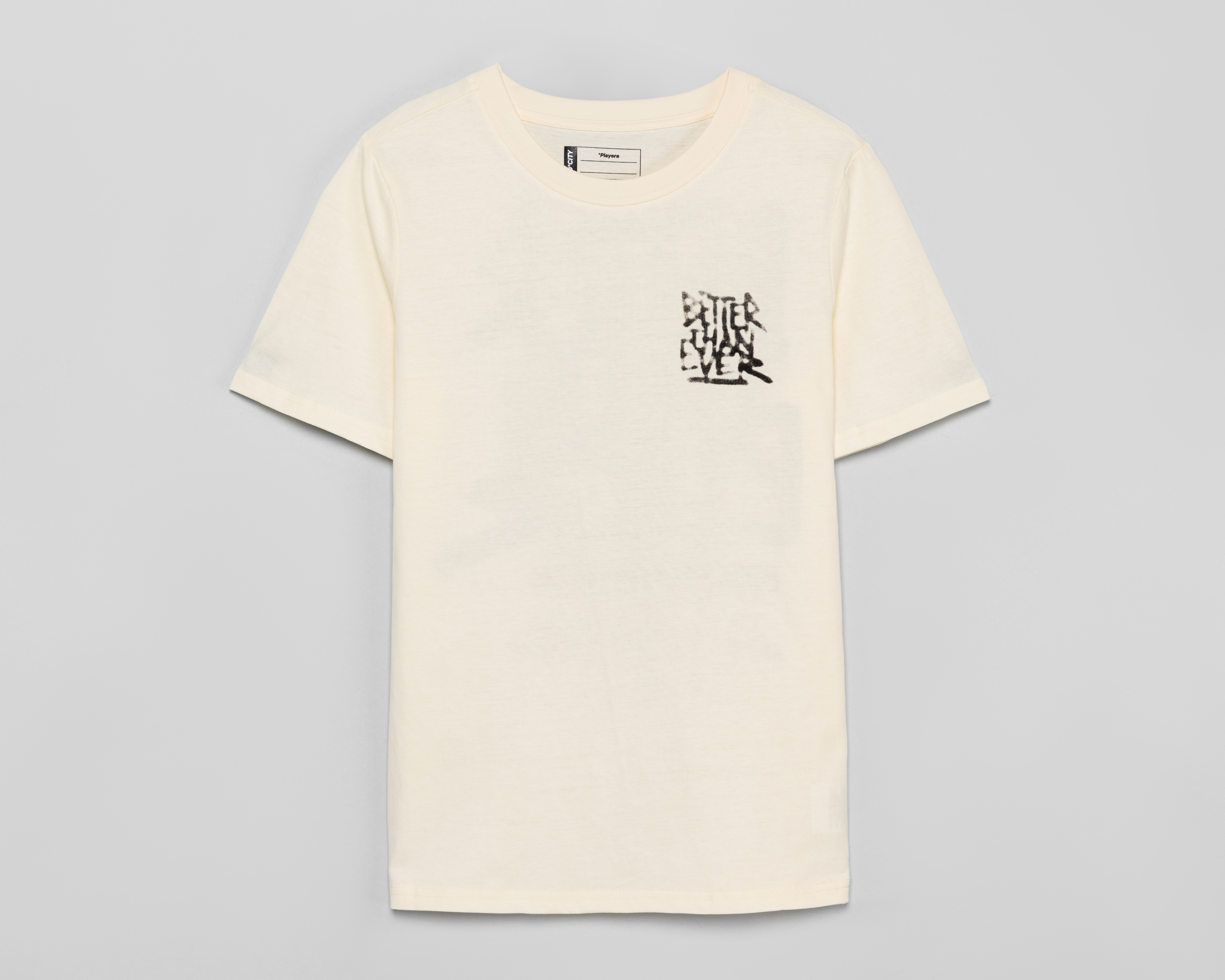 Playera de Cuello Redondo Beige Neo*City para Niño